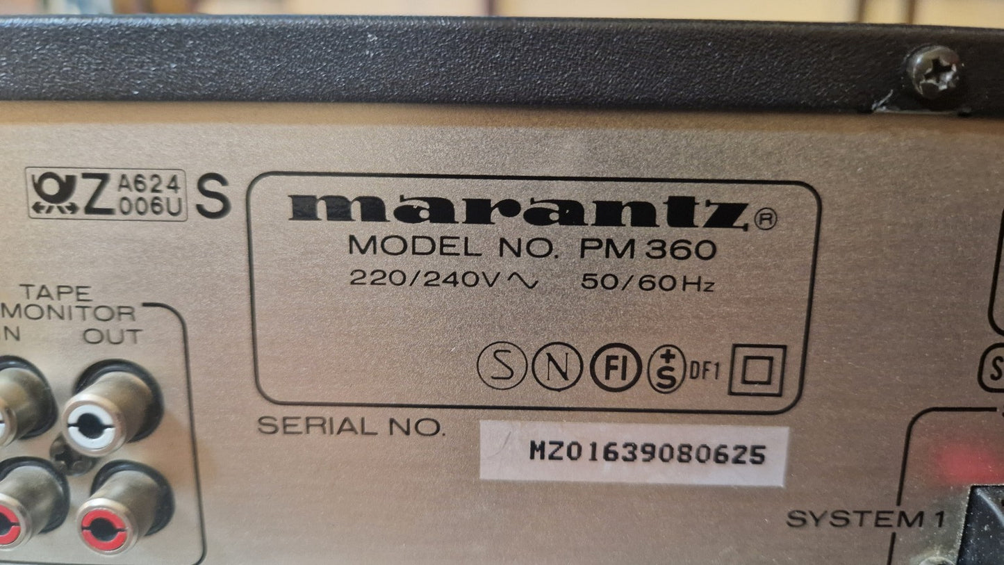 Marantz PM-360 Stereo Verstärker mit Equalizer (80er Jahre)