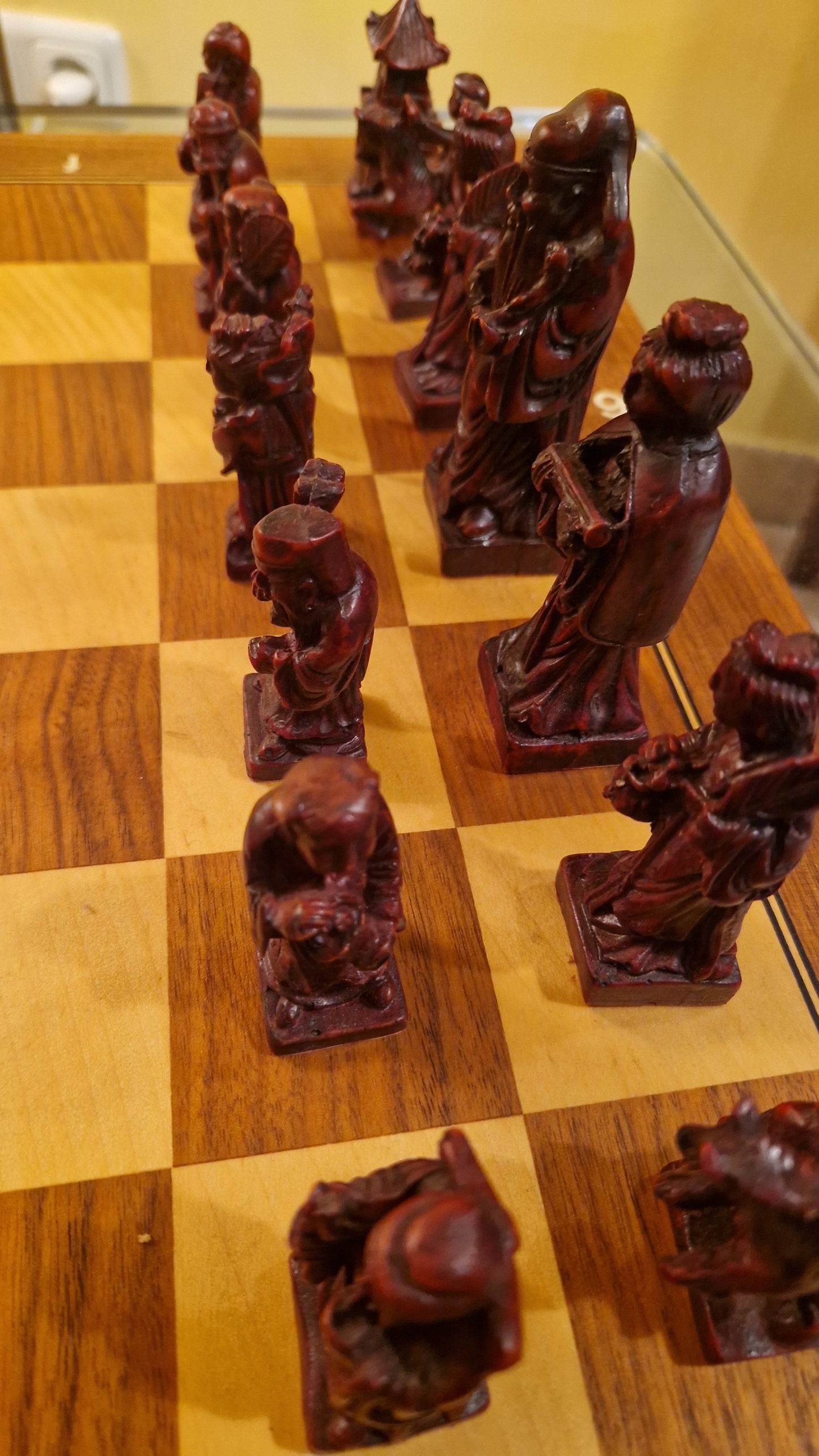 Edle orientalische Schachfiguren „Tal des Phönix“ - Handarbeit