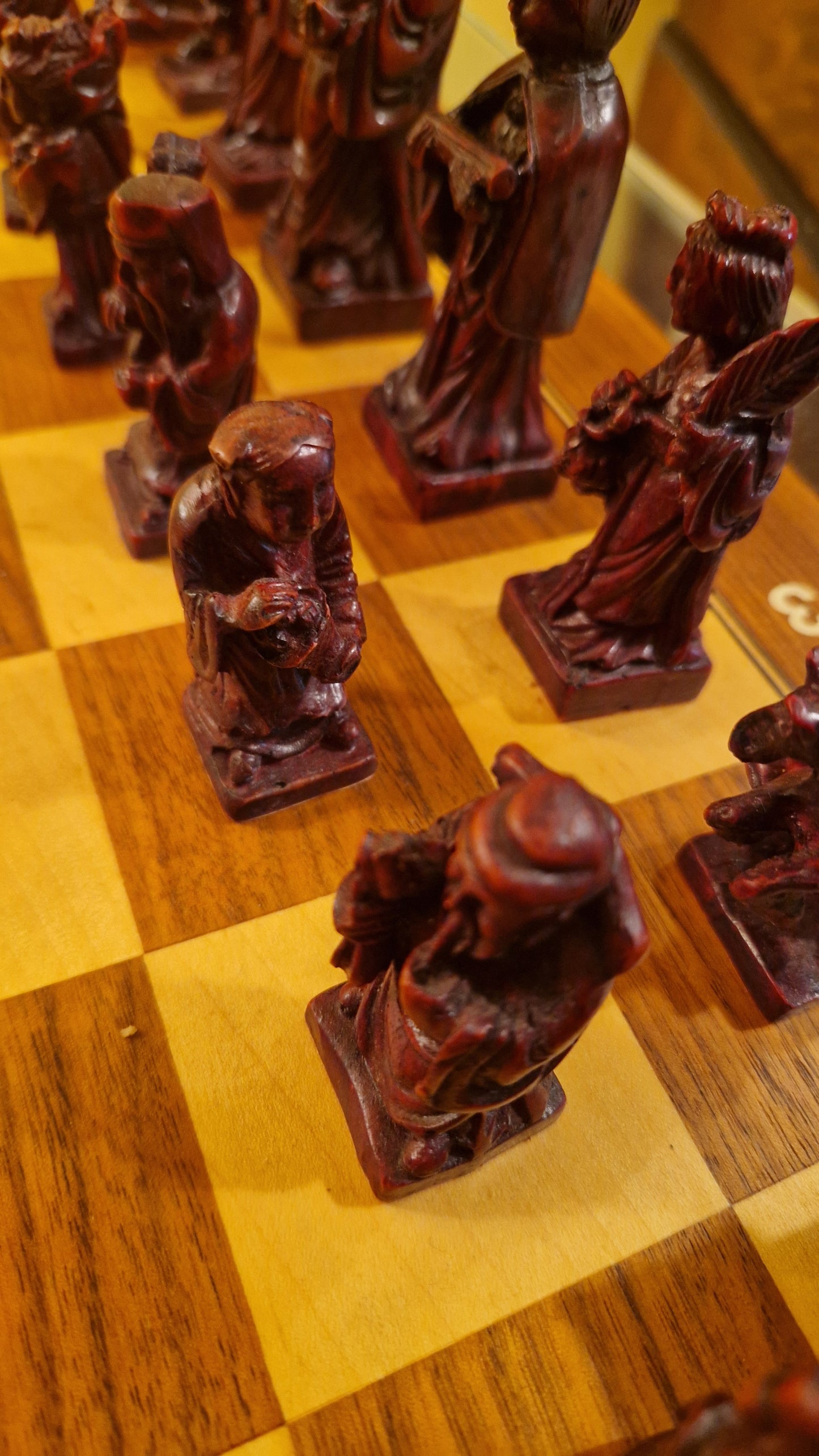 Edle orientalische Schachfiguren „Tal des Phönix“ - Handarbeit