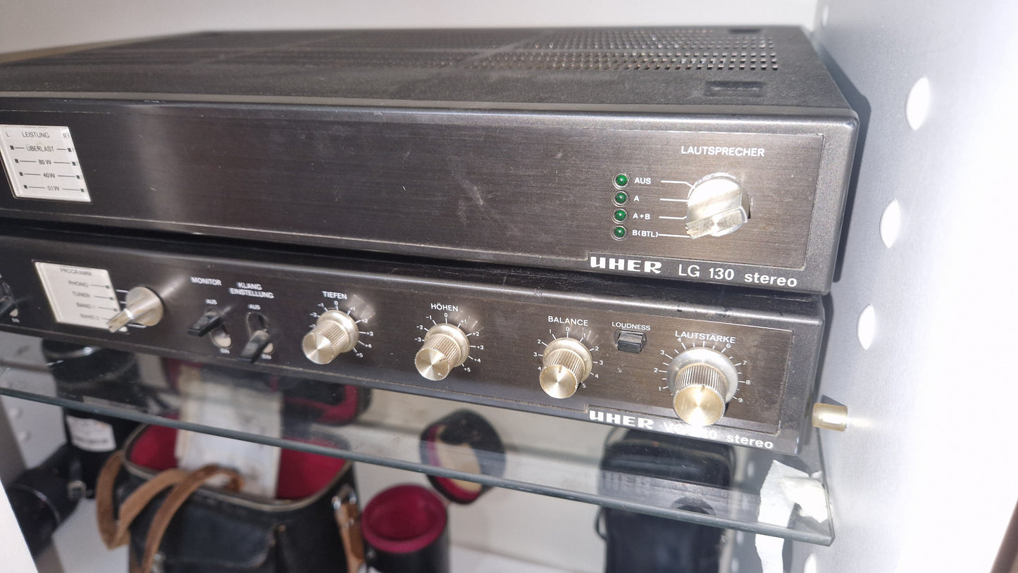 Uher LG 130 Endstufe + VG 830 Vorverstärker – Vintage Hifi