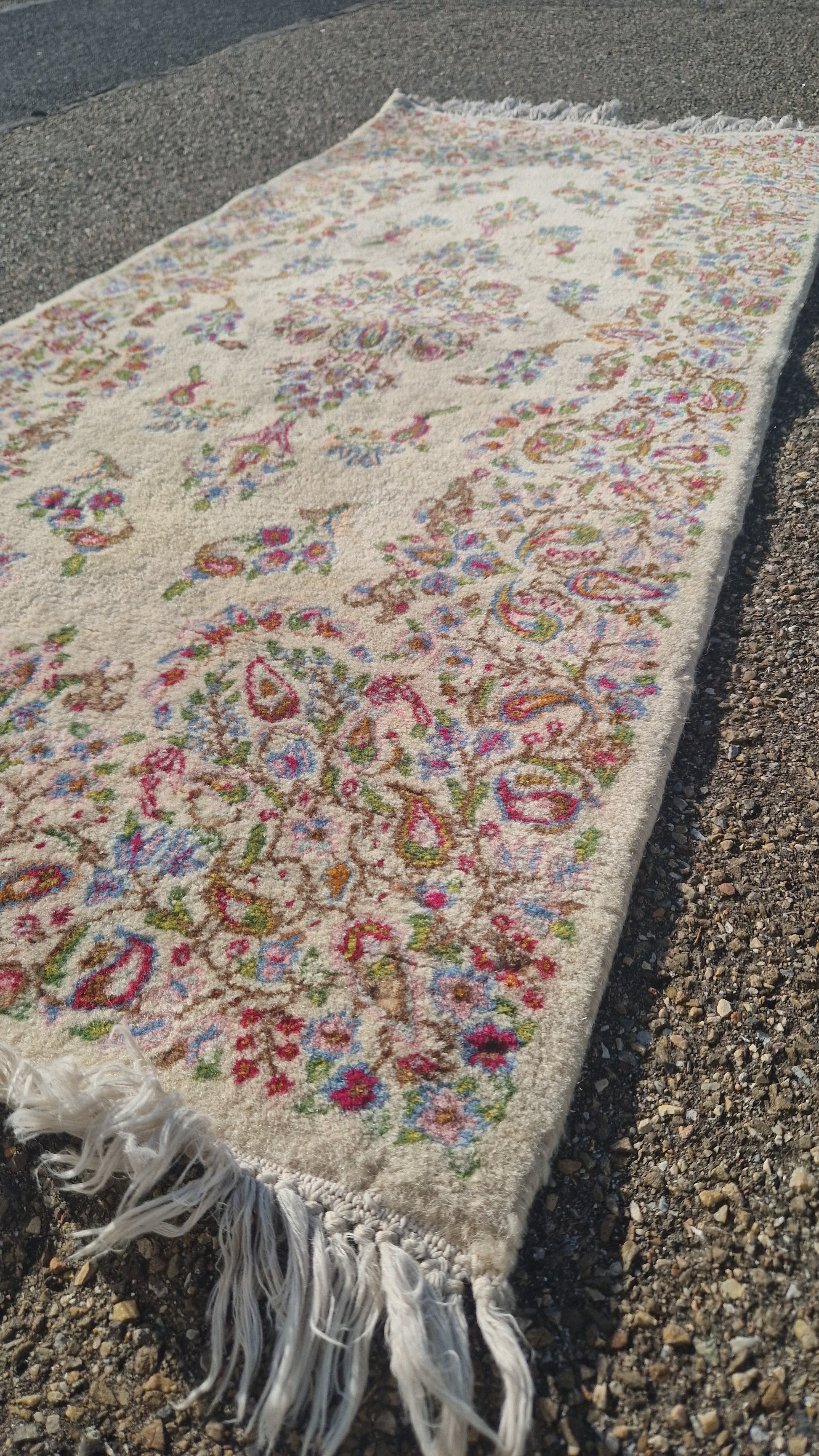 Persischer Kerman-Teppich – handgeknüpft (Vintage) - Artikelbild von Fummel & Gedöns Secondhand-Store