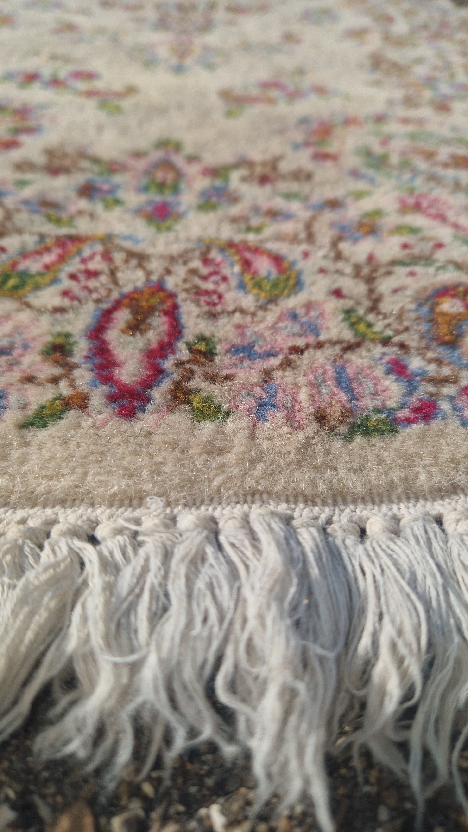 Persischer Kerman-Teppich – handgeknüpft (Vintage) - Artikelbild von Fummel & Gedöns Secondhand-Store