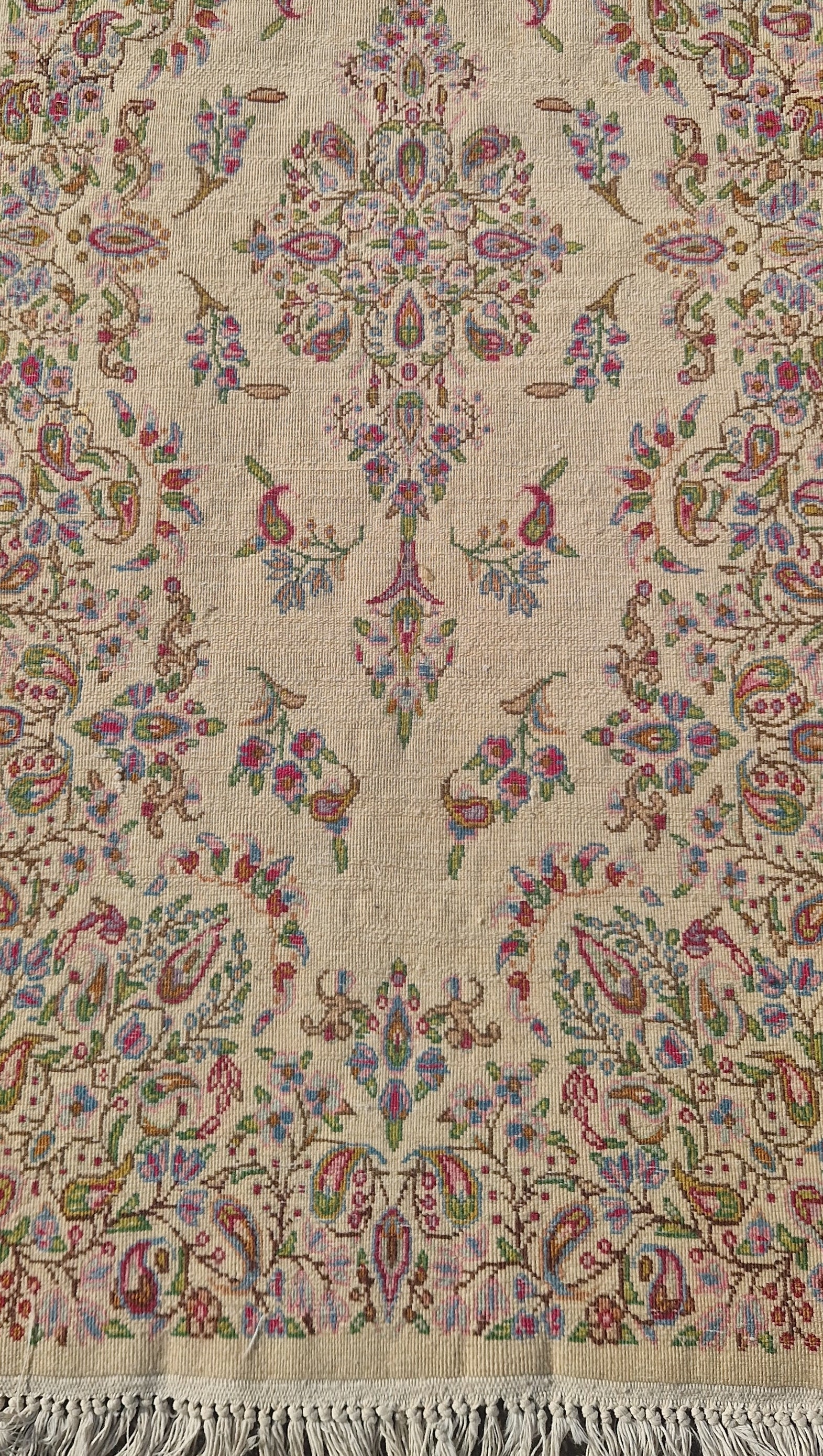 Persischer Kerman-Teppich – handgeknüpft (Vintage) - Artikelbild von Fummel & Gedöns Secondhand-Store