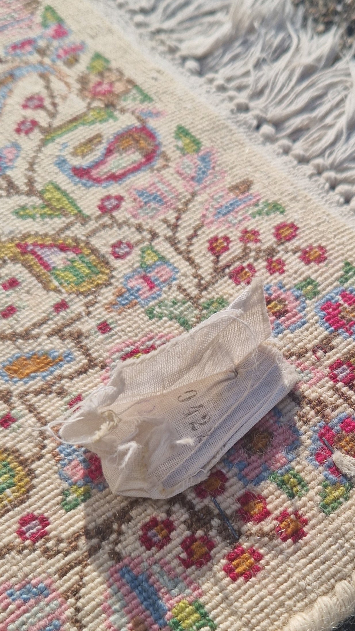 Persischer Kerman-Teppich – handgeknüpft (Vintage) - Artikelbild von Fummel & Gedöns Secondhand-Store