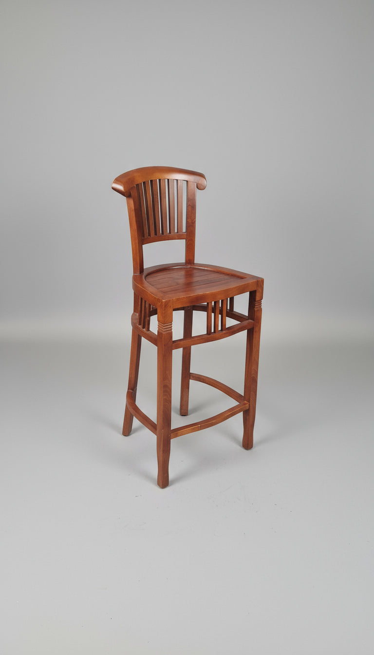 Teakholz-Stuhl - Barmöbel / Barhocker - Artikelbild von Fummel & Gedöns Secondhand-Store