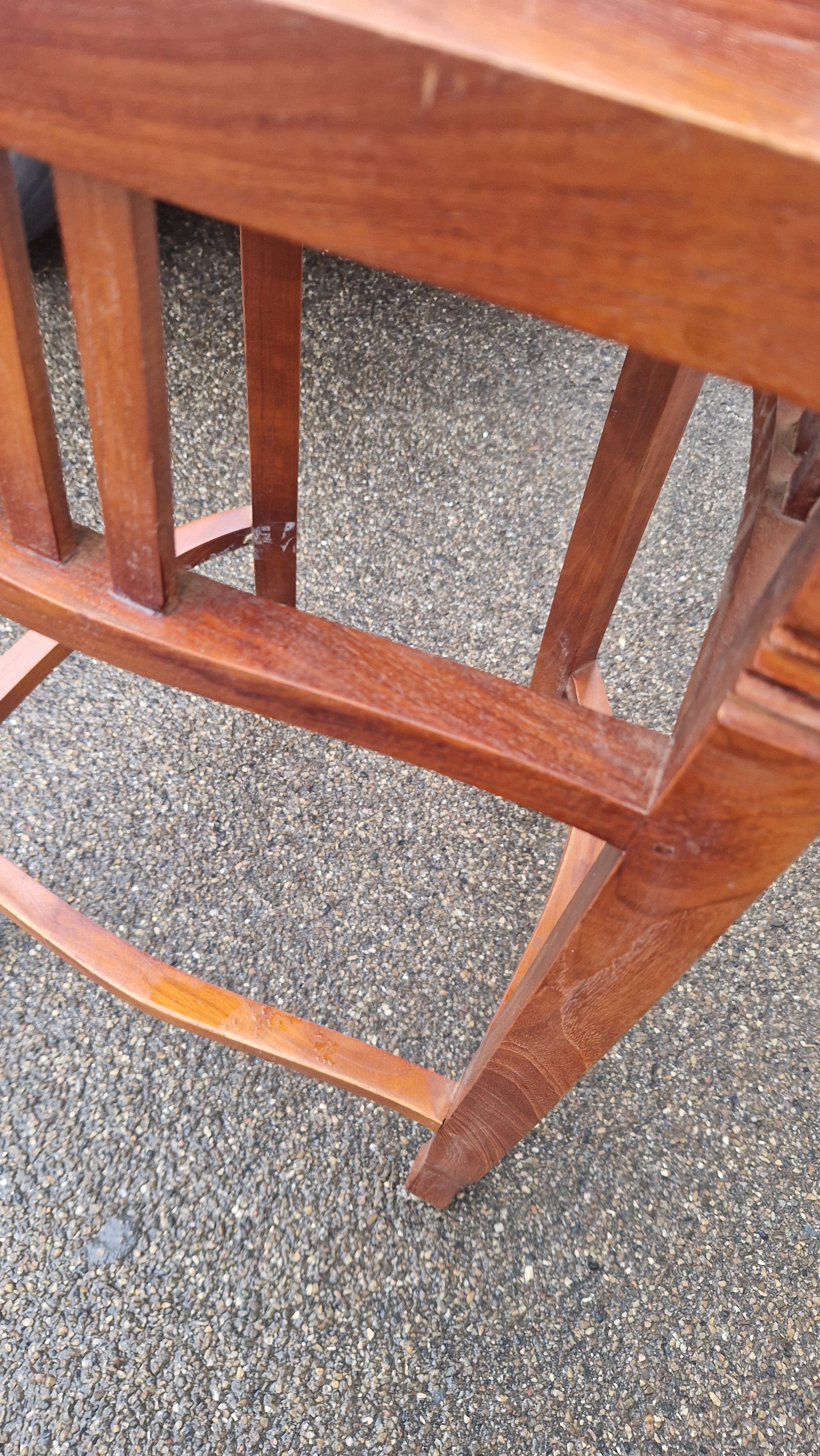 Teakholz-Stuhl - Barmöbel / Barhocker - Artikelbild von Fummel & Gedöns Secondhand-Store