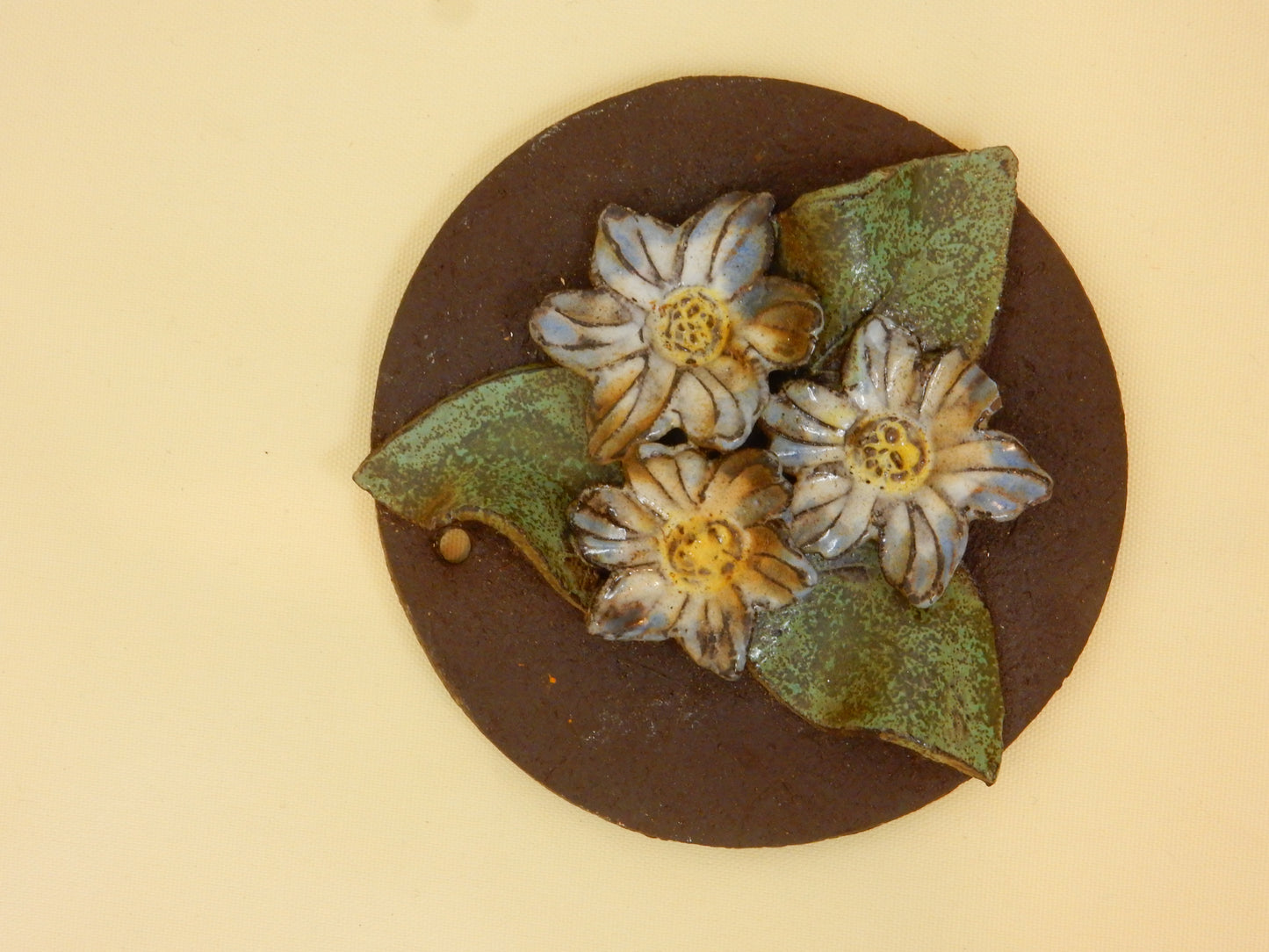 Wandteller, Keramik rund