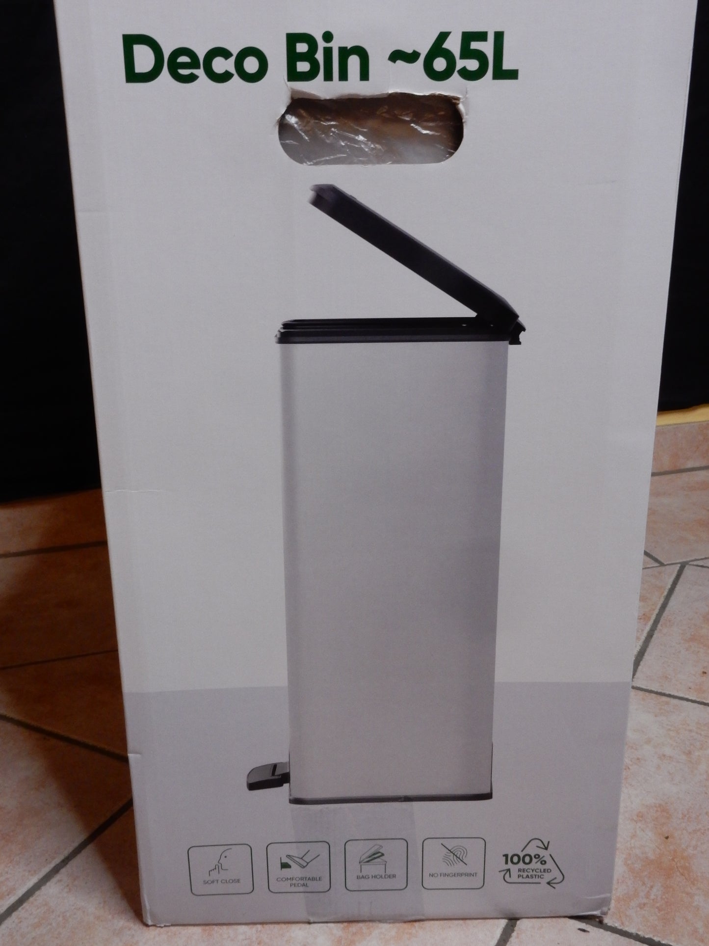 Curver Mülleimer "Deco Bin" 65l