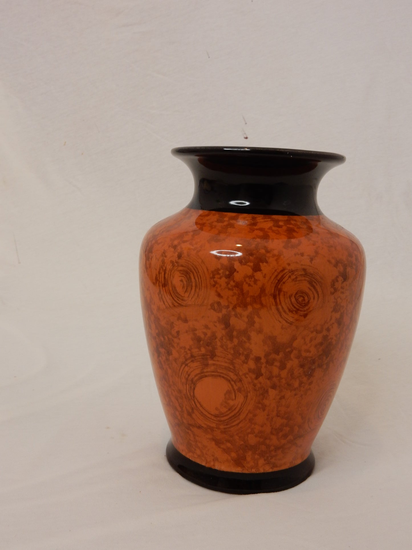 Vase braun marmoriert