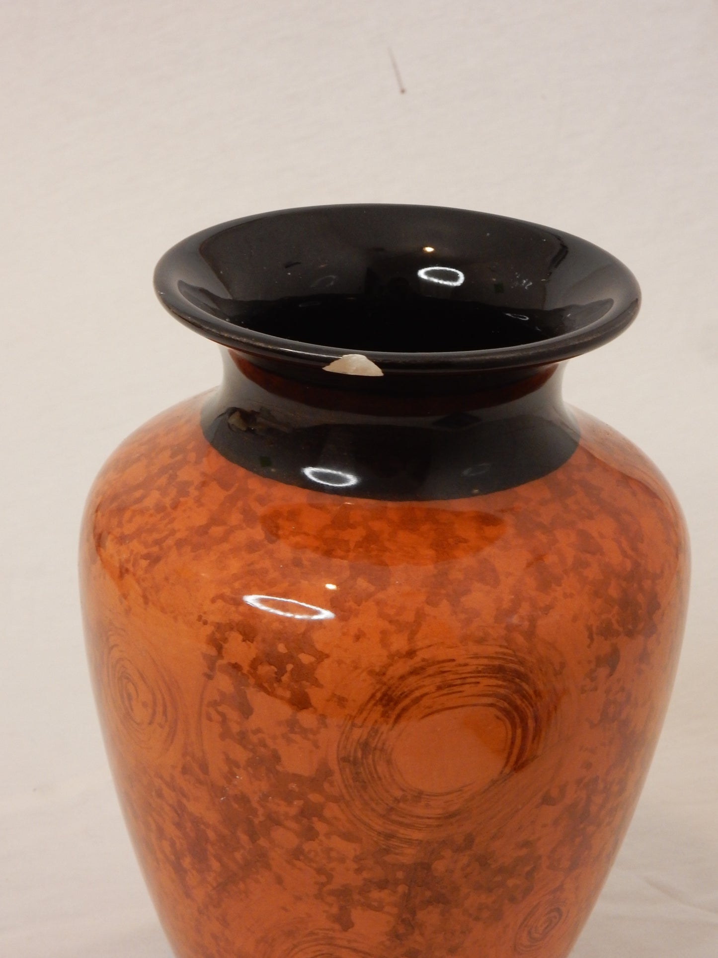 Vase braun marmoriert