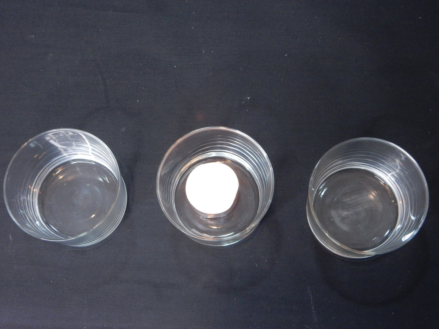 Windlicht Glas flach