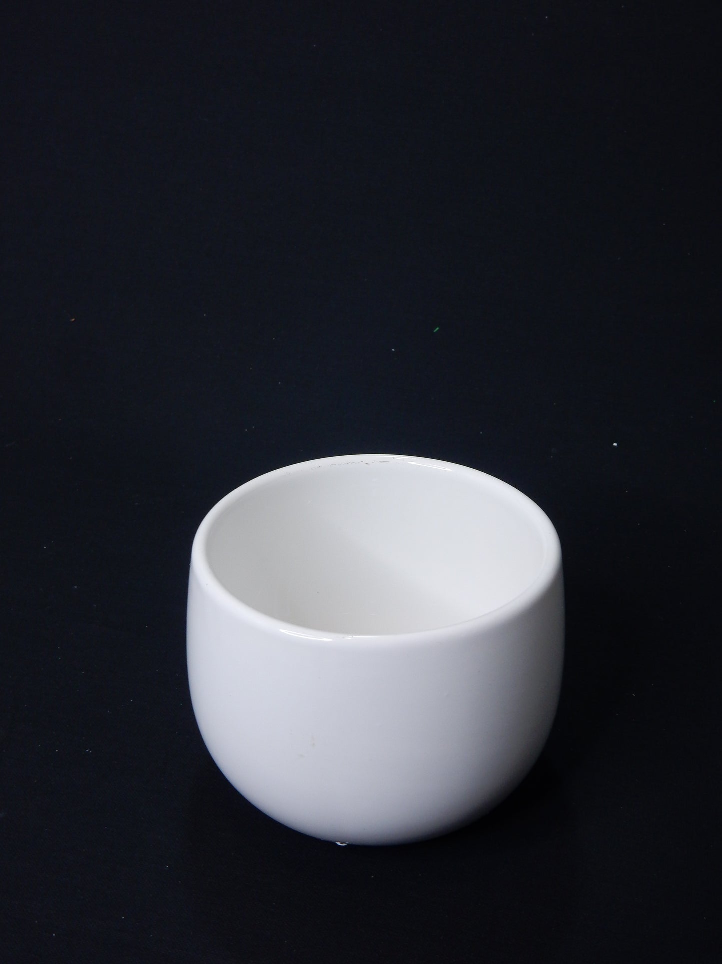 Vase weiß bauchig