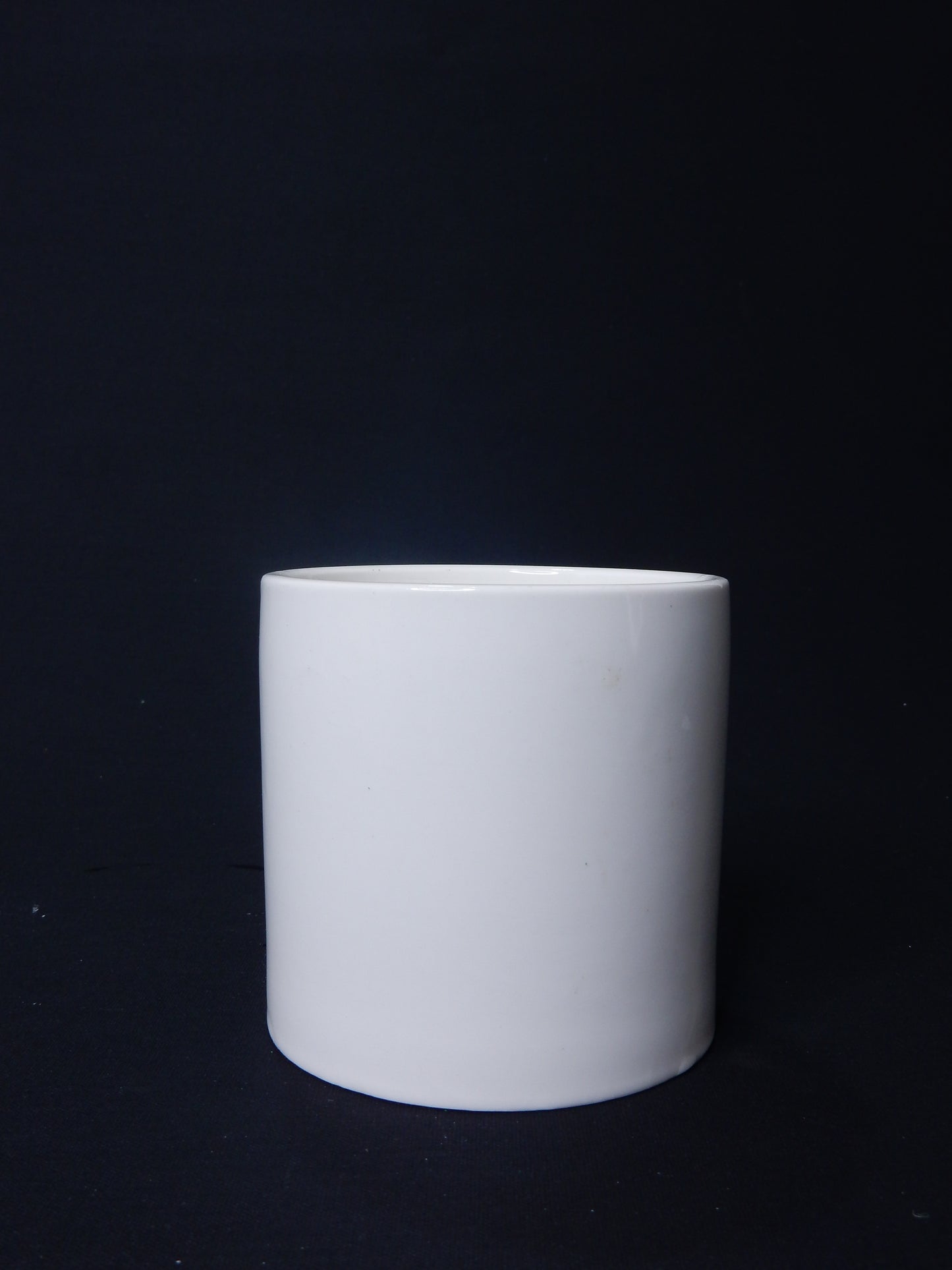Vase weiß zylindrisch