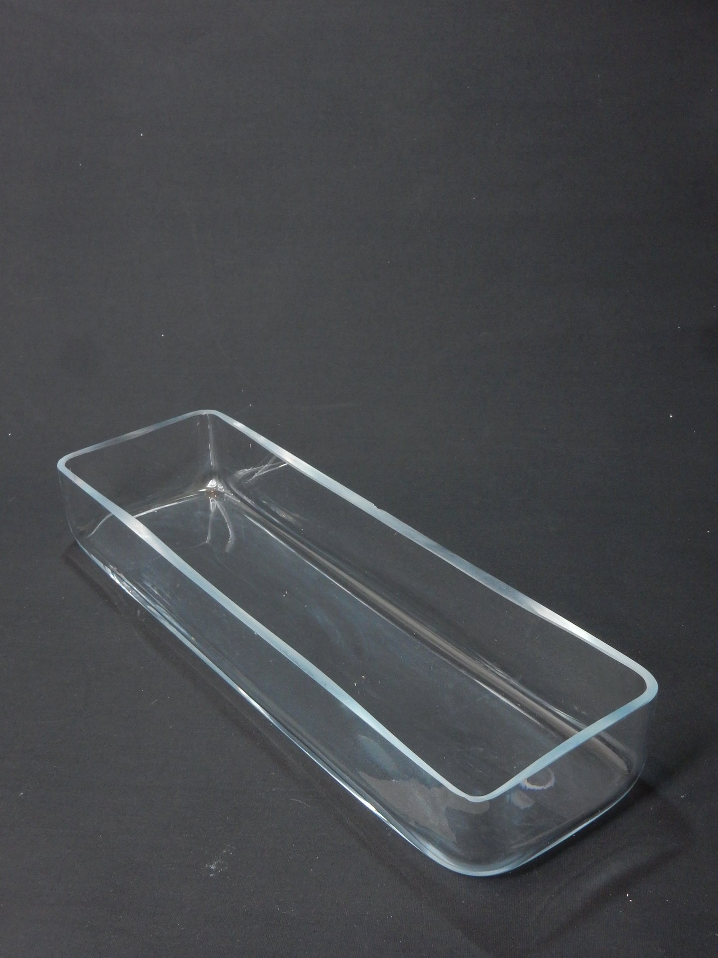 Glasschale eckig lang (40 x 12 cm)