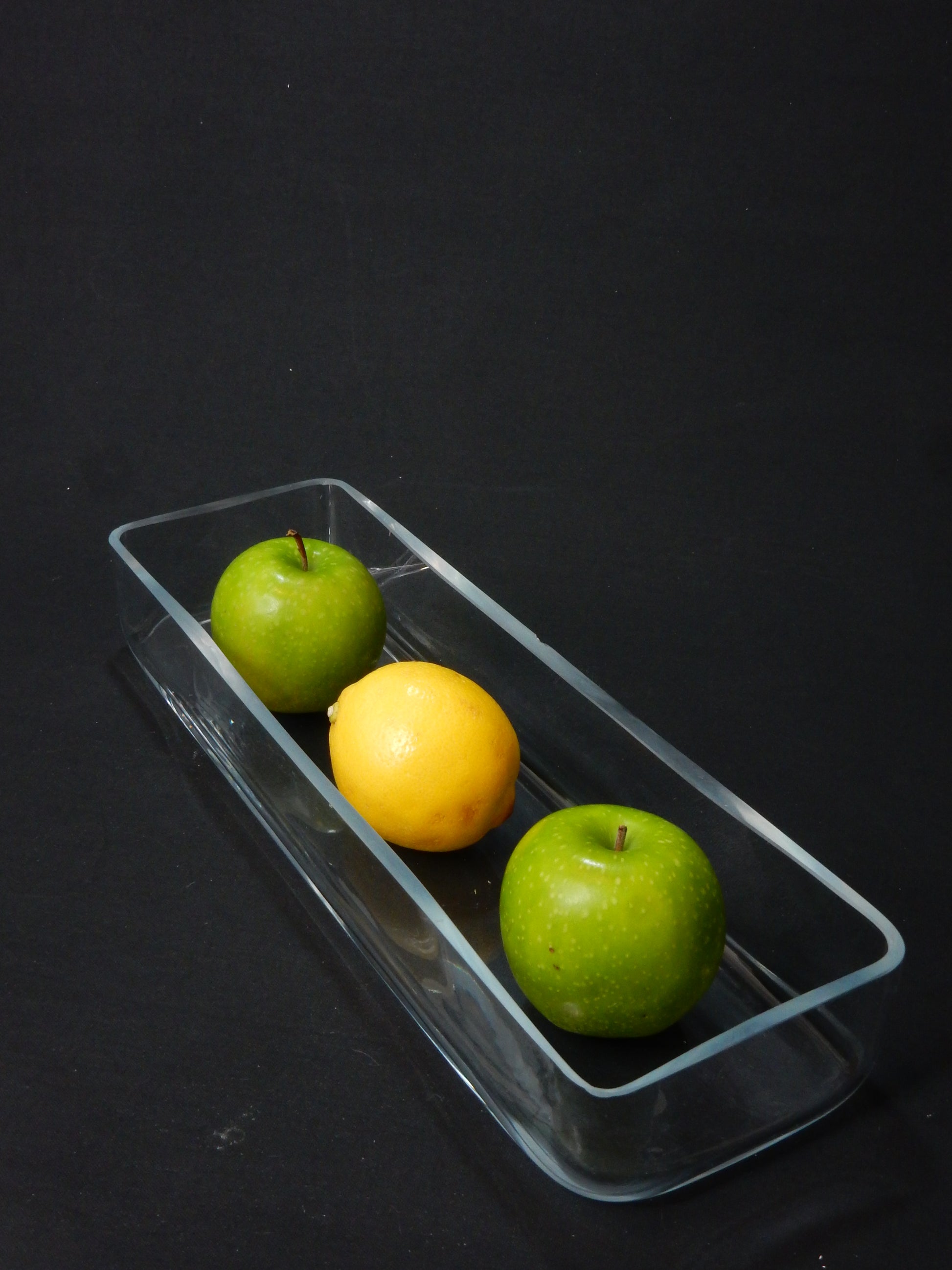 Glasschale eckig lang (40 x 12 cm) - Artikelbild von Fummel & Gedöns Secondhand-Store