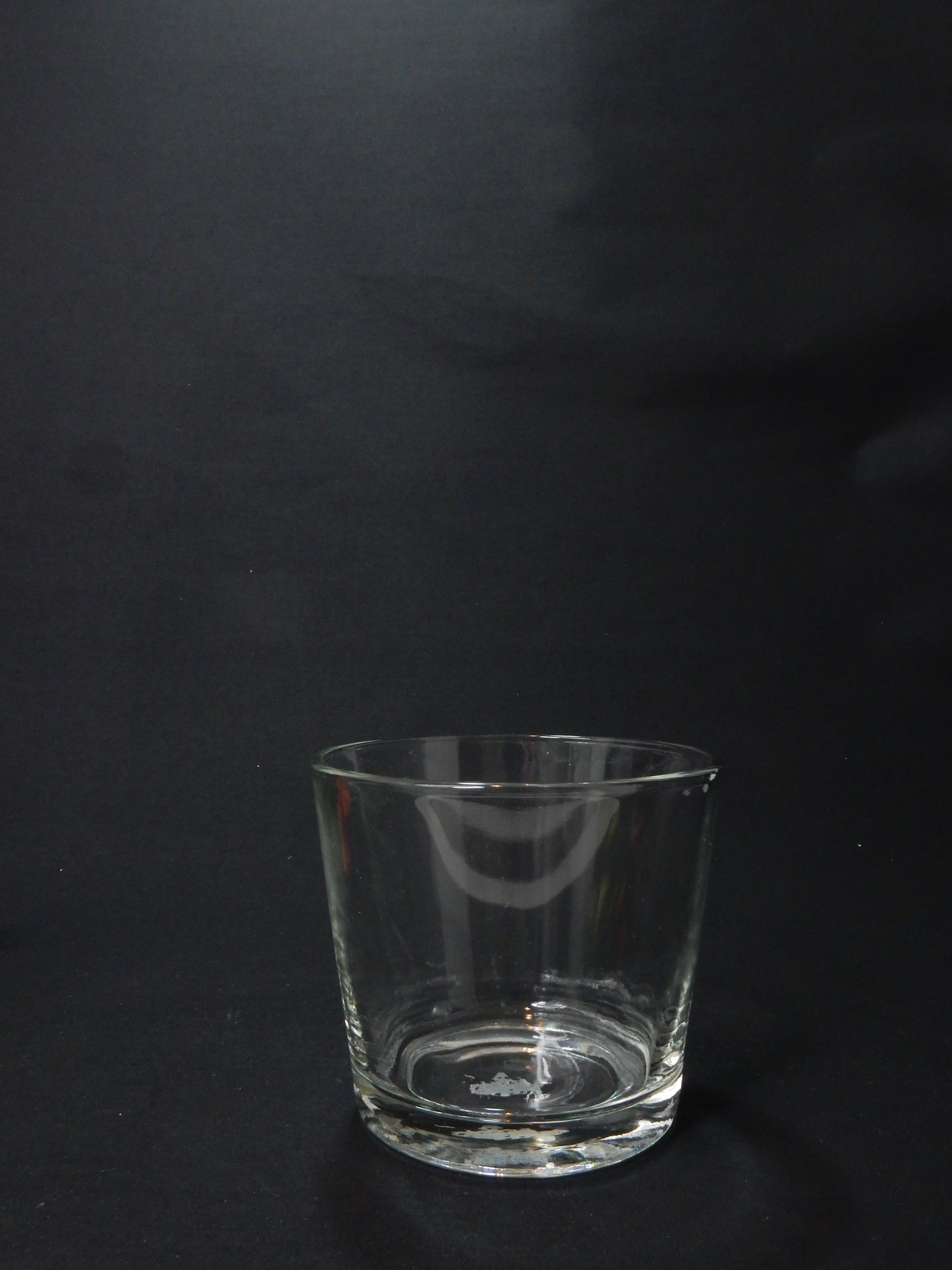 Glasvase rund klein konkav