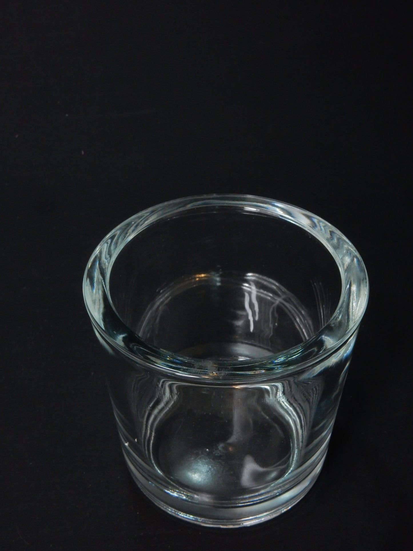 Glasvase rund klein dick