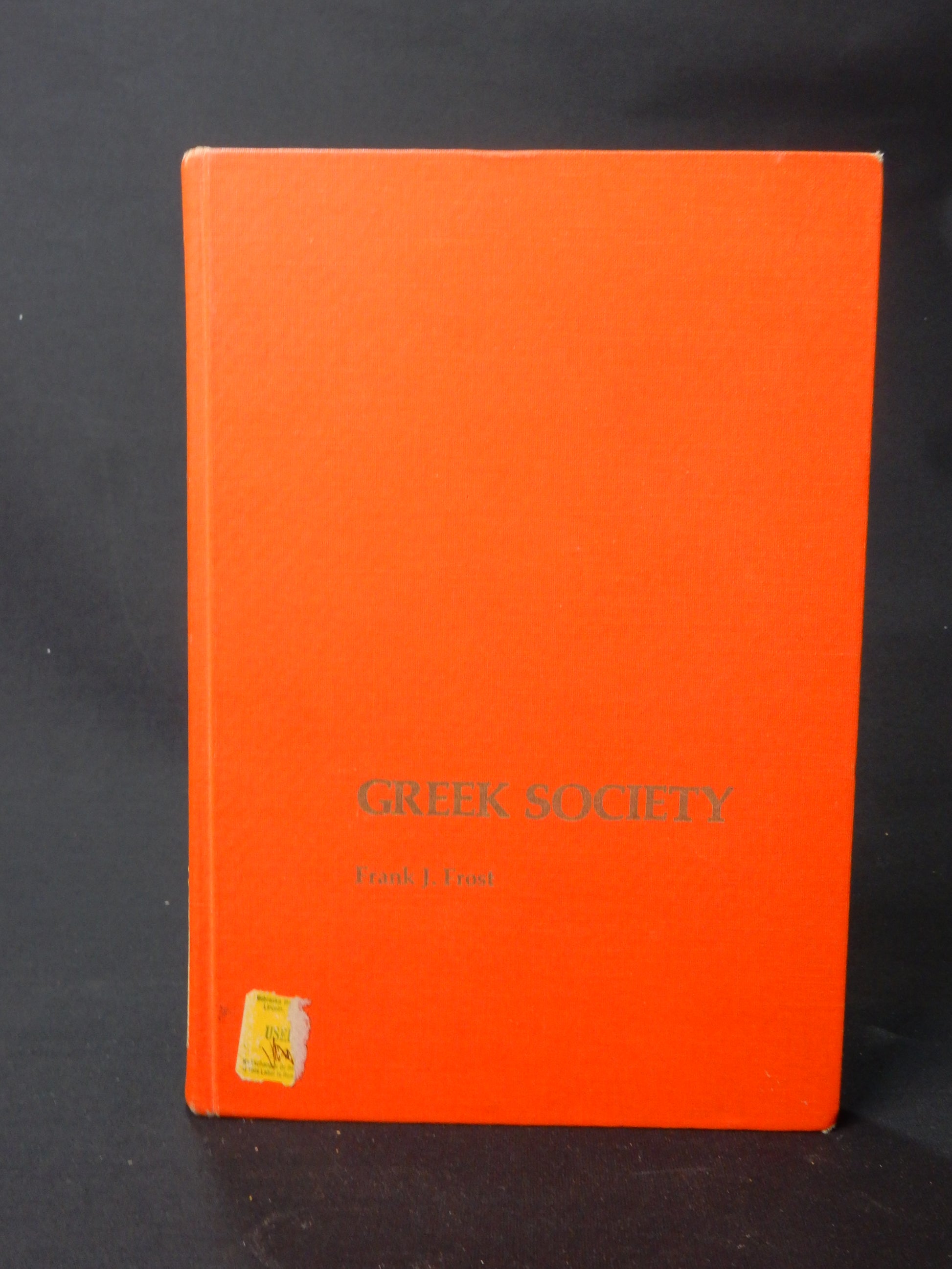 Buch "Greek Society" - Frank J. Frost - Artikelbild von Fummel & Gedöns Secondhand-Store