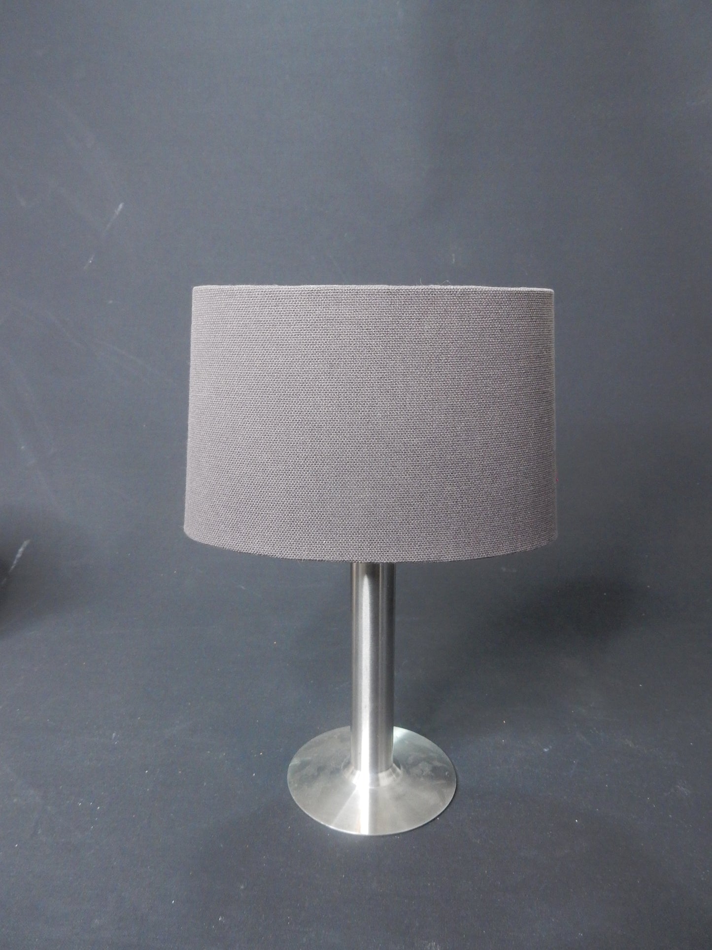 Lampenschirm oval klein für Tischlampe - E27 - dunkelgrau