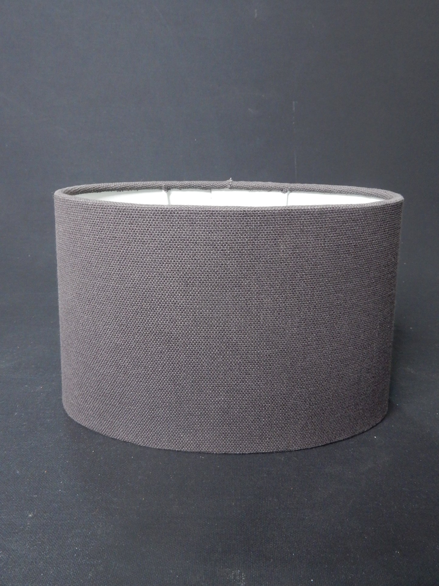 Lampenschirm oval klein V2 für Tischlampe - E27 - dunkelgrau