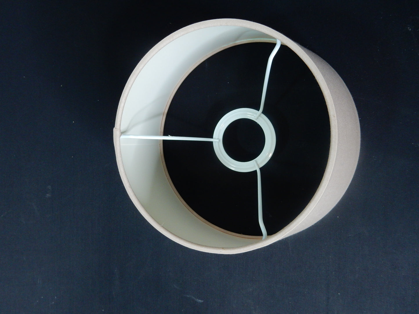 Lampenschirm rund klein für Tischlampe - E27 - pergament