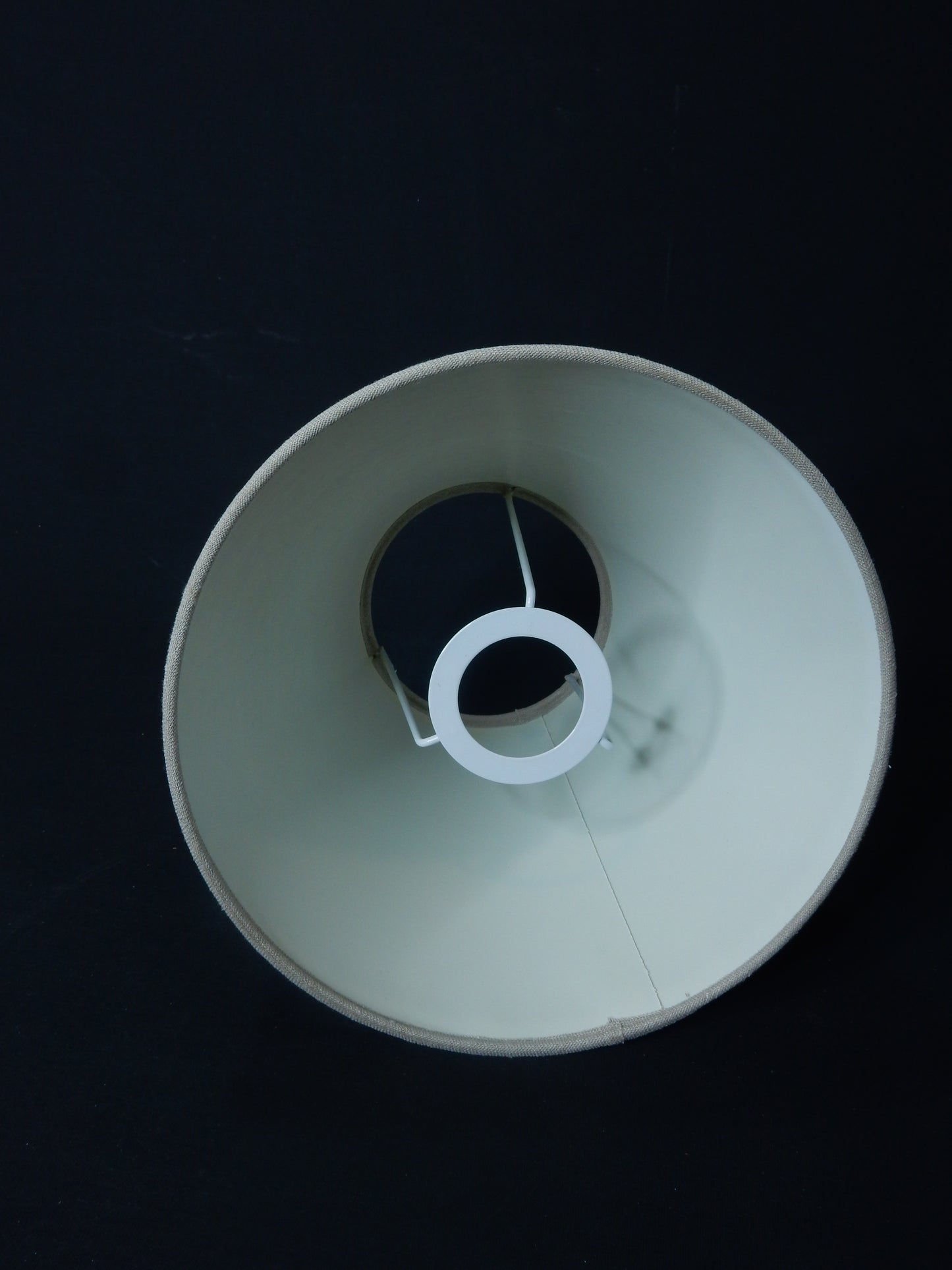 Lampenschirm konkav für Tischlampe - E27 - grau