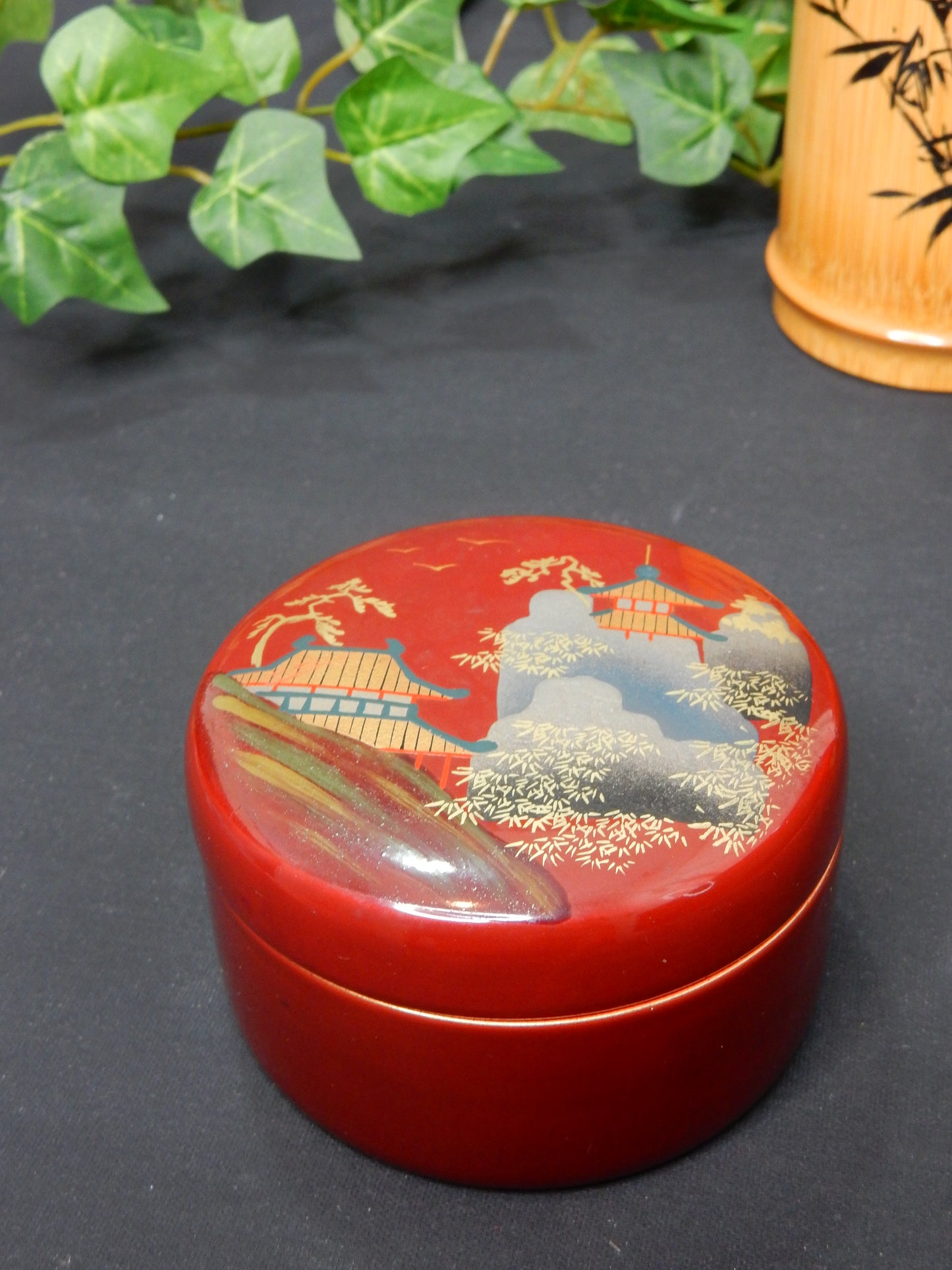 Japanisches Untersetzer-Set (6-teilig) - rot