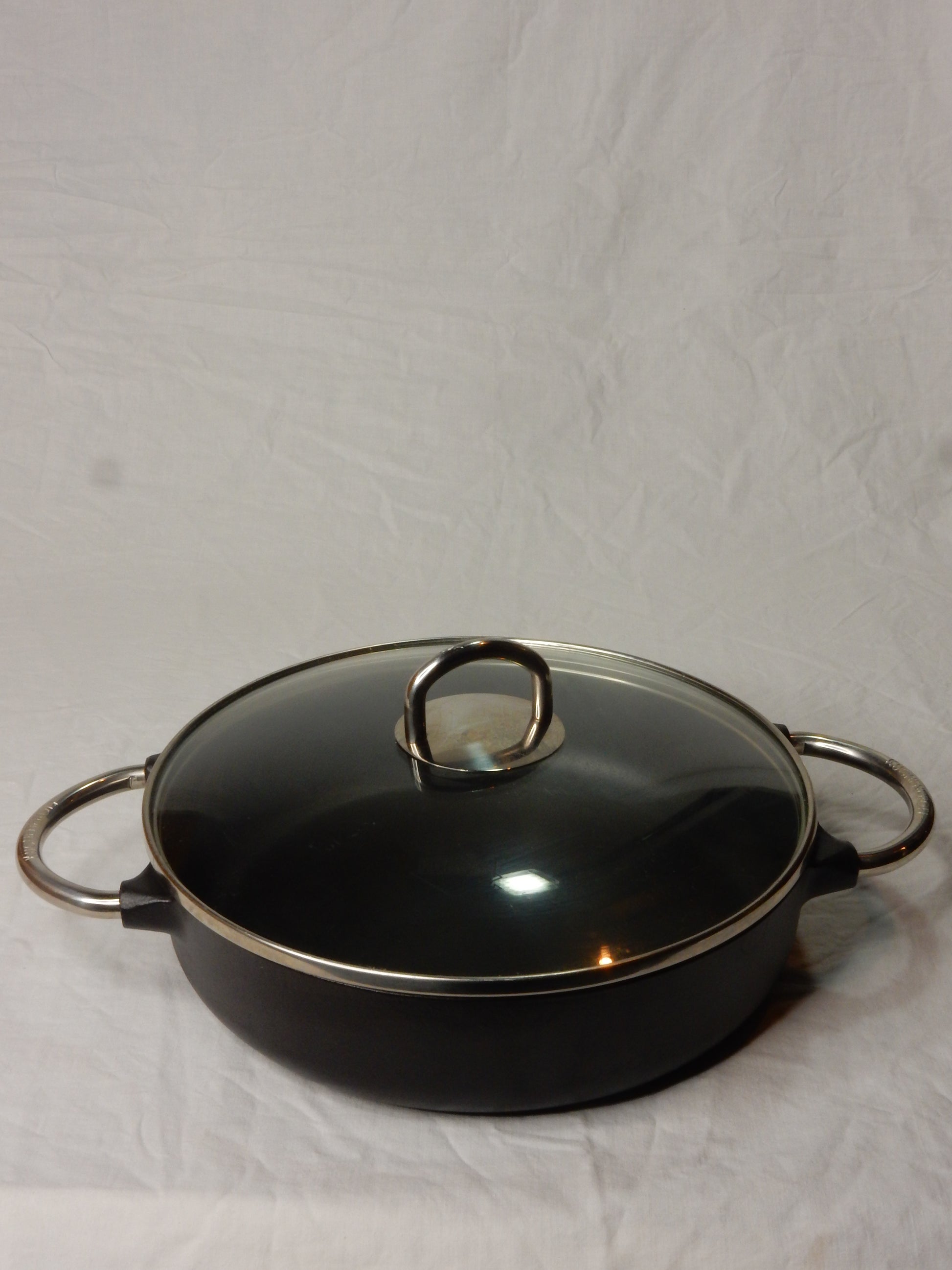 Bauernpfanne mit Glasdeckel von Küchenprofi - Artikelbild von Fummel & Gedöns Secondhand-Store