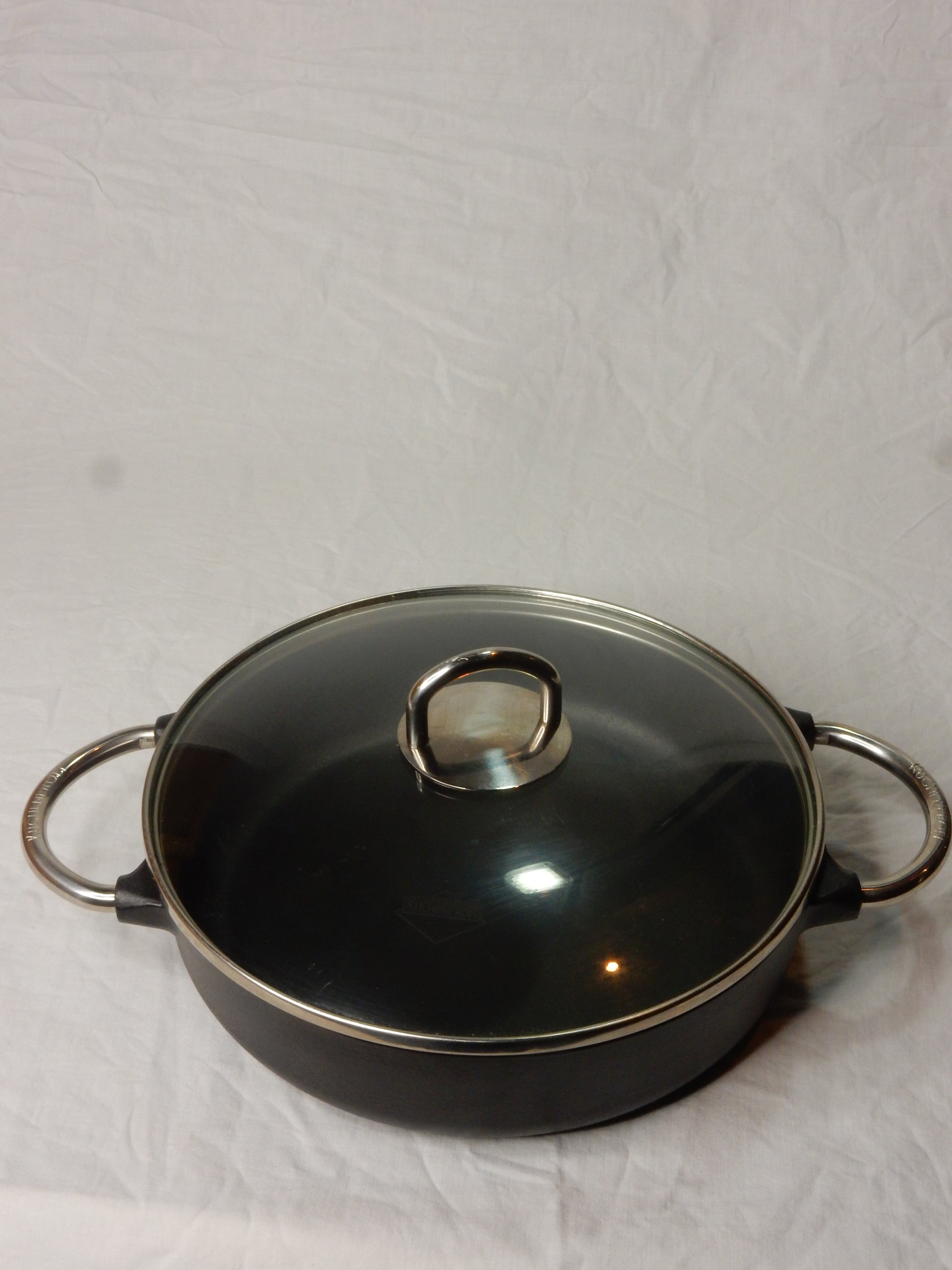 Bauernpfanne mit Glasdeckel von Küchenprofi - Artikelbild von Fummel & Gedöns Secondhand-Store