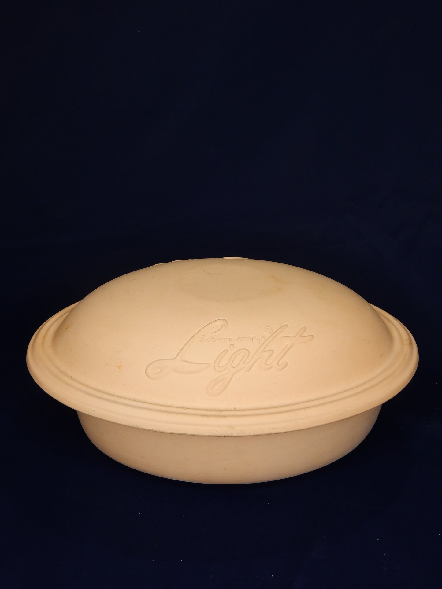 Römertopf Schlemmer-Topf Light – natur, oval, klassischer Dampfgar-Bräter