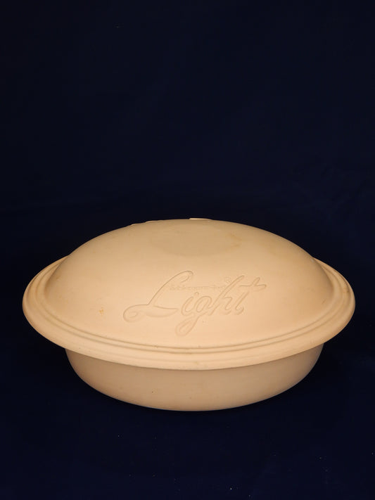 Römertopf Schlemmer-Topf Light – natur, oval, klassischer Dampfgar-Bräter