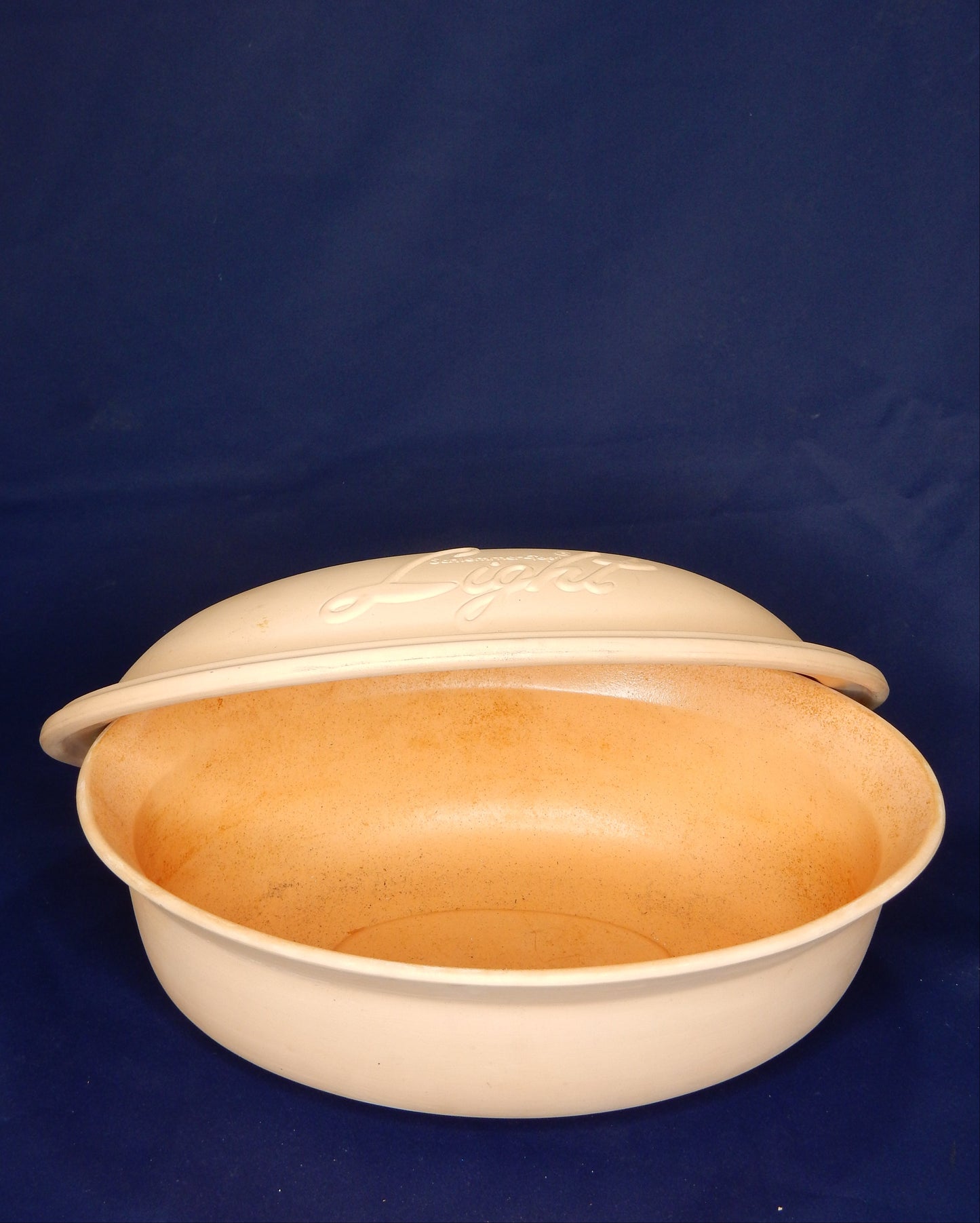 Römertopf Schlemmer-Topf Light – natur, oval, klassischer Dampfgar-Bräter