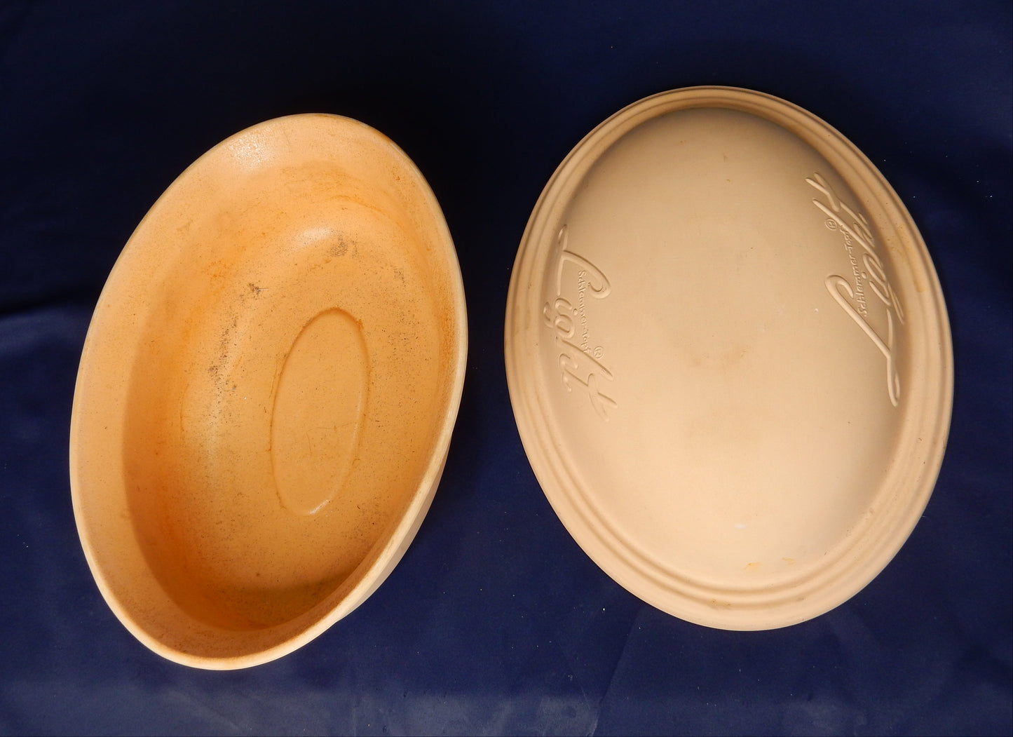Römertopf Schlemmer-Topf Light – natur, oval, klassischer Dampfgar-Bräter
