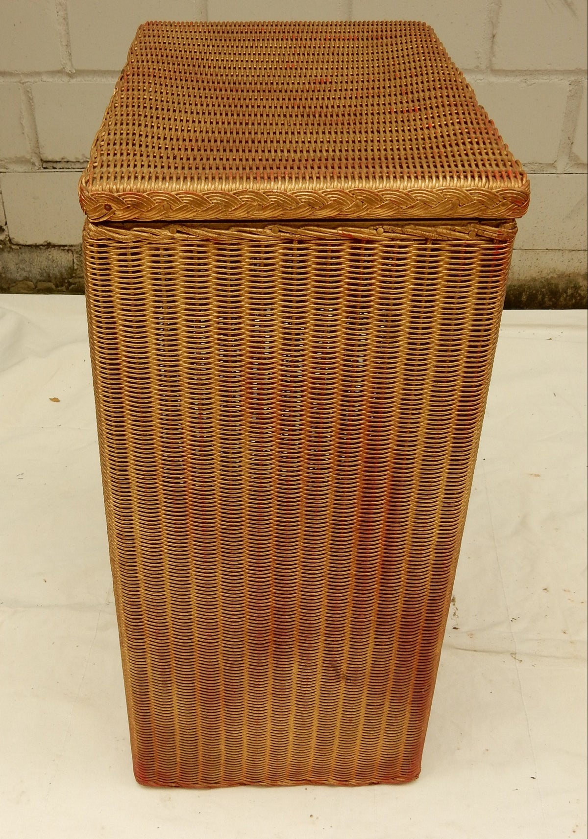 Original Lloyd Loom Wäschekorb – hoch & rechteckig mit Deckel, England