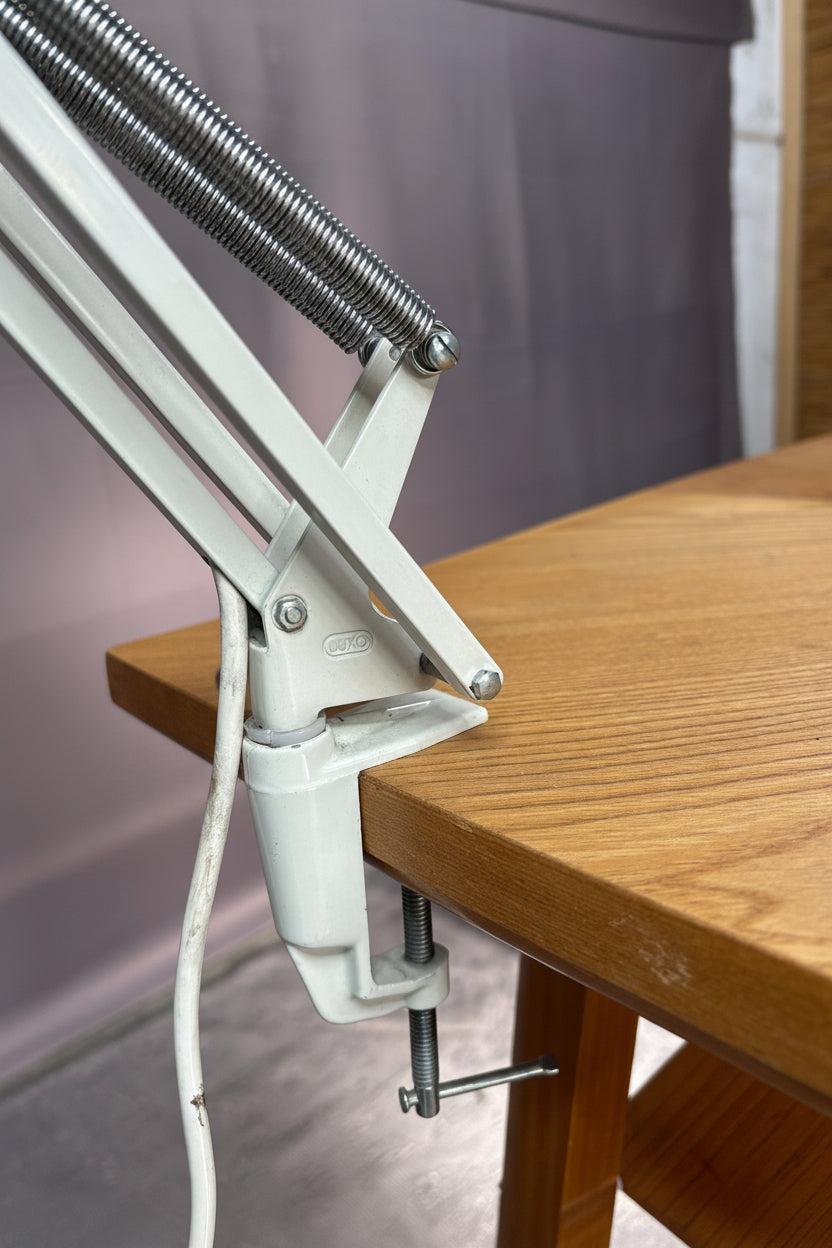 Schwedische Gelenkarm-Tischlampe - weiß