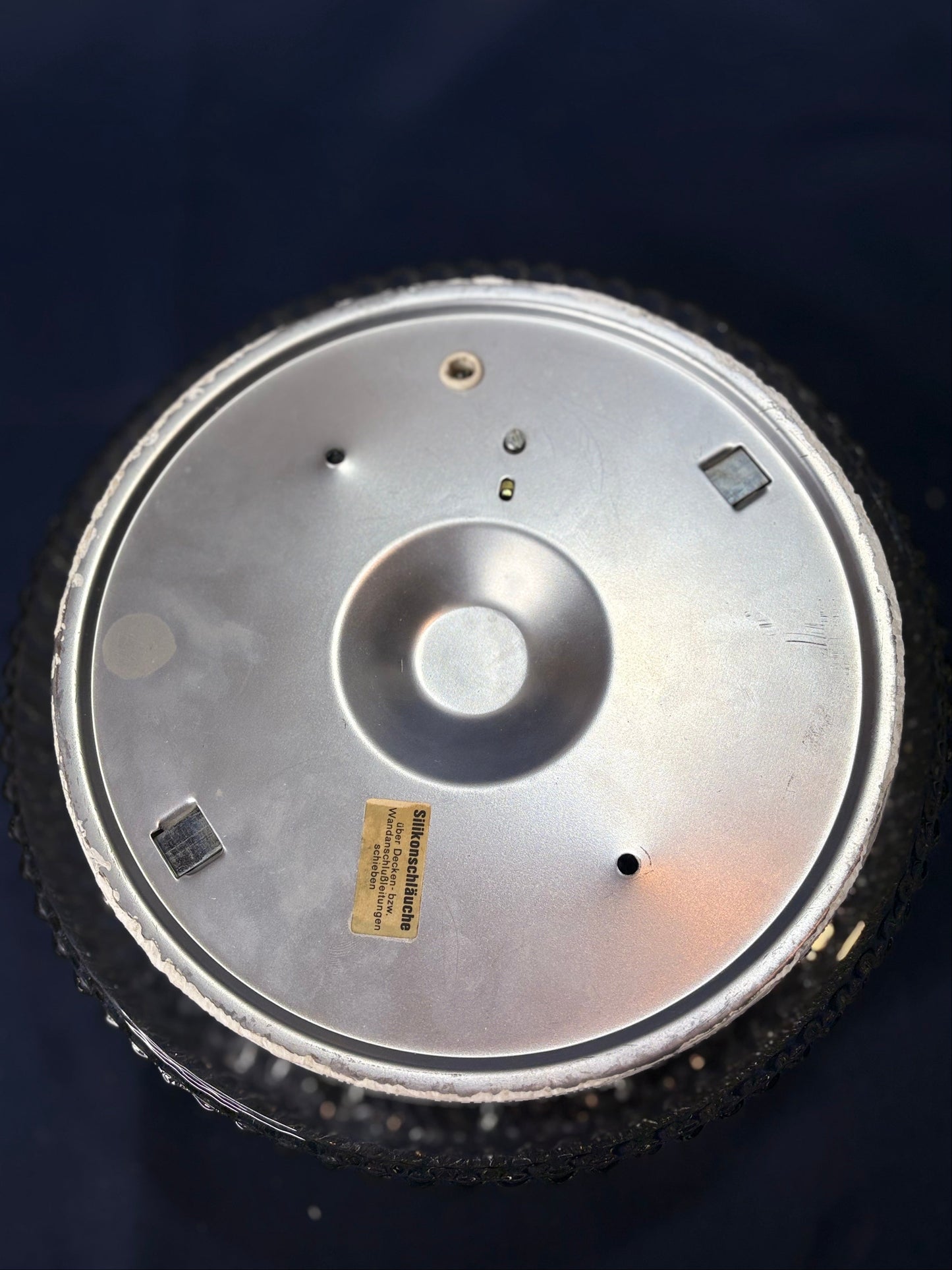 Vintage Wandleuchte aus Blasenglas - Hustadt Leuchten