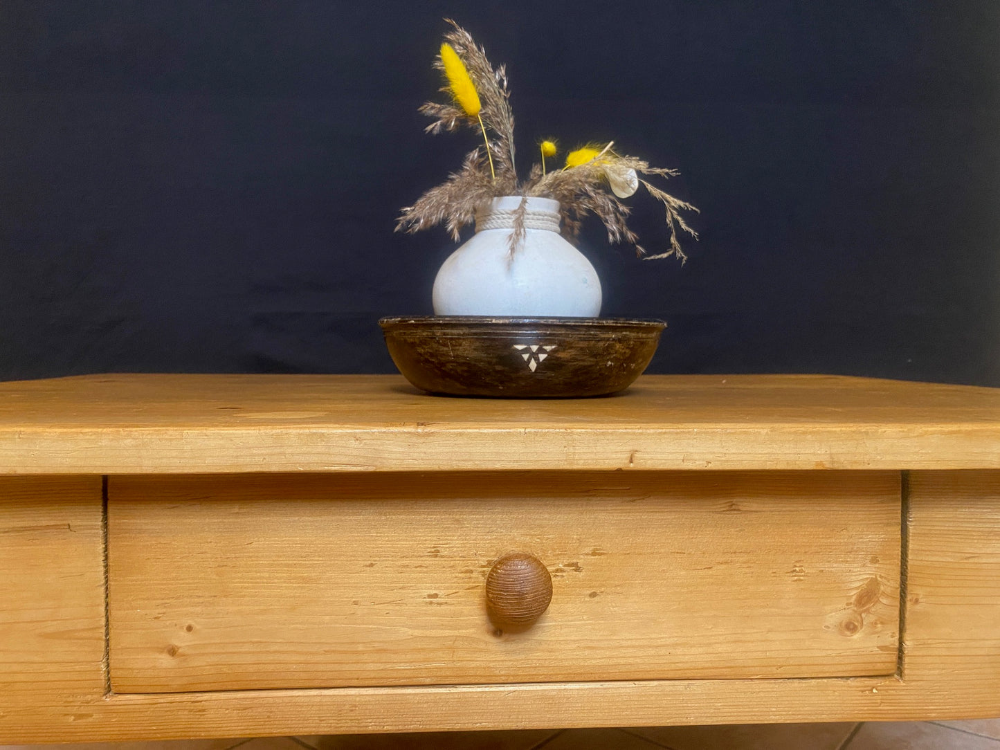 Vintage Landhausstil-Wohnzimmertisch aus Holz