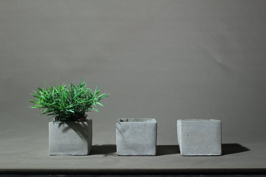 Blumentopf Beton eckig 8,5 cm