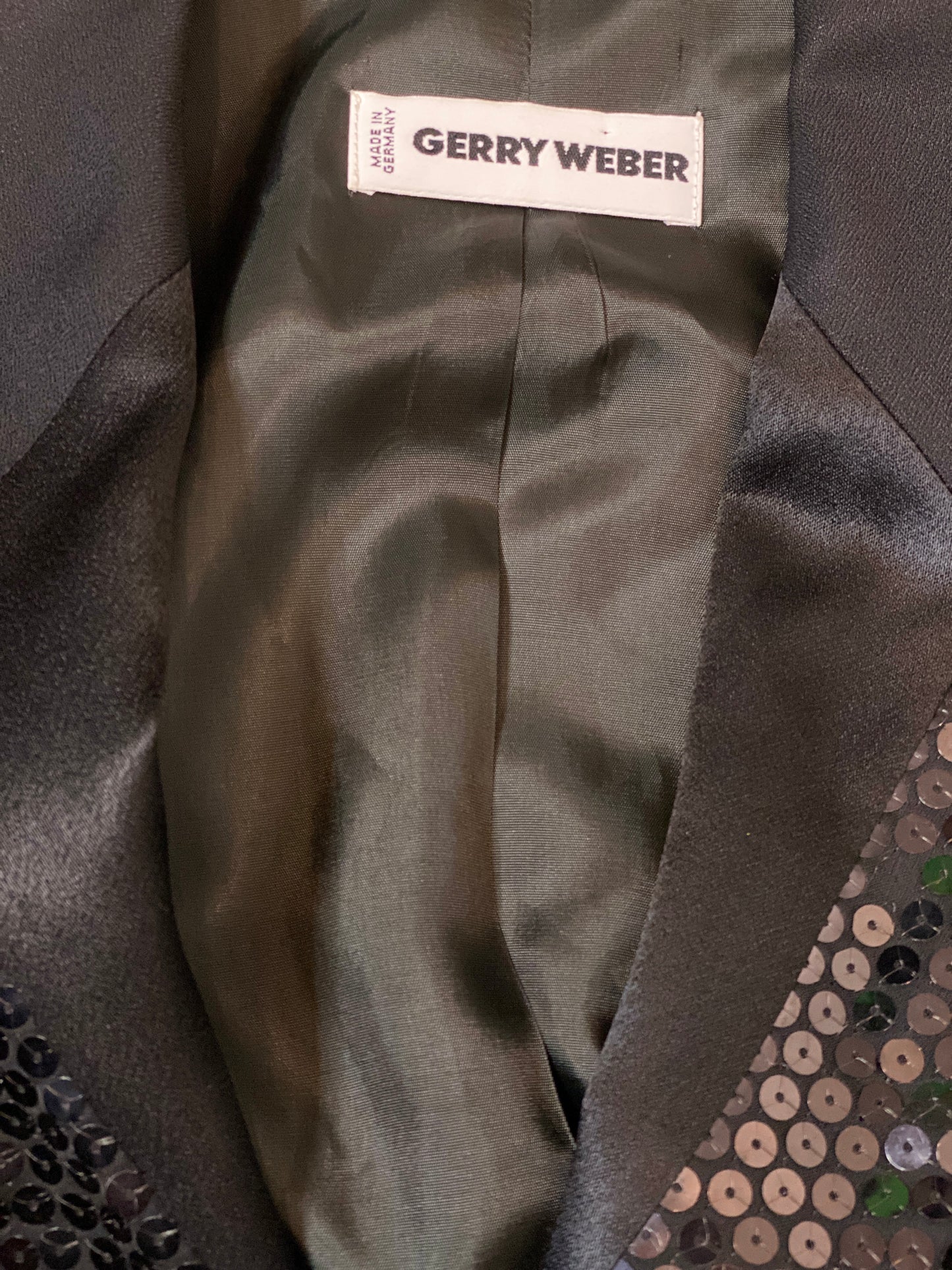 Blazer mit Pailletten-Revert von Gerry Weber in schwarz
