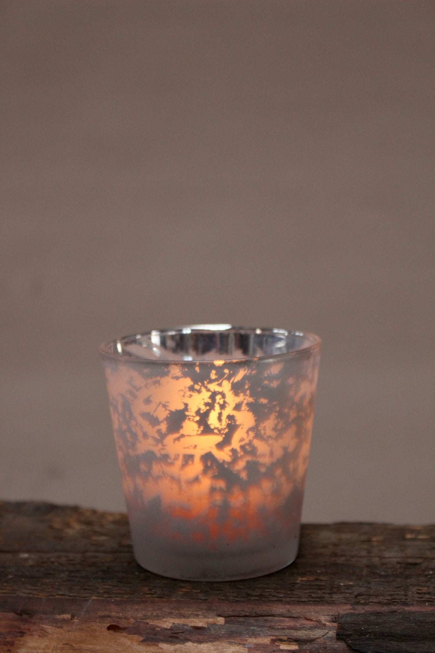Windlicht silber