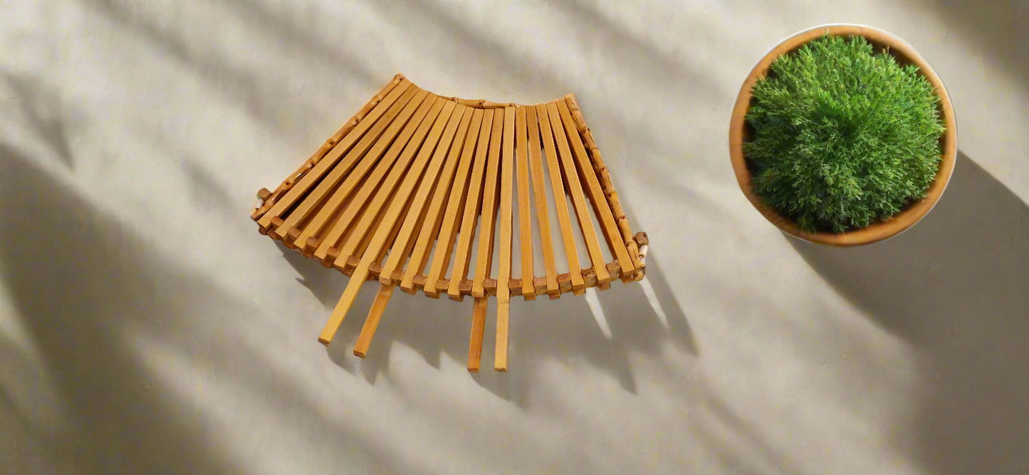 Mid Century Obstkorb aus Teakholz