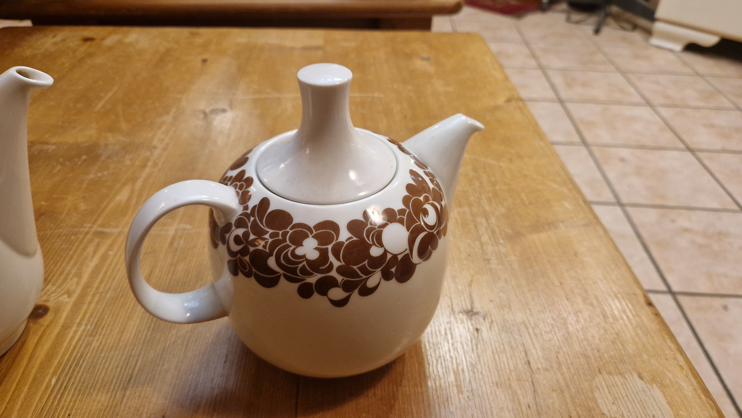 Rosenthal Studio-Linie „Plus“ – Set: Teekanne & Kaffeekanne, Cordial Braun (70er)