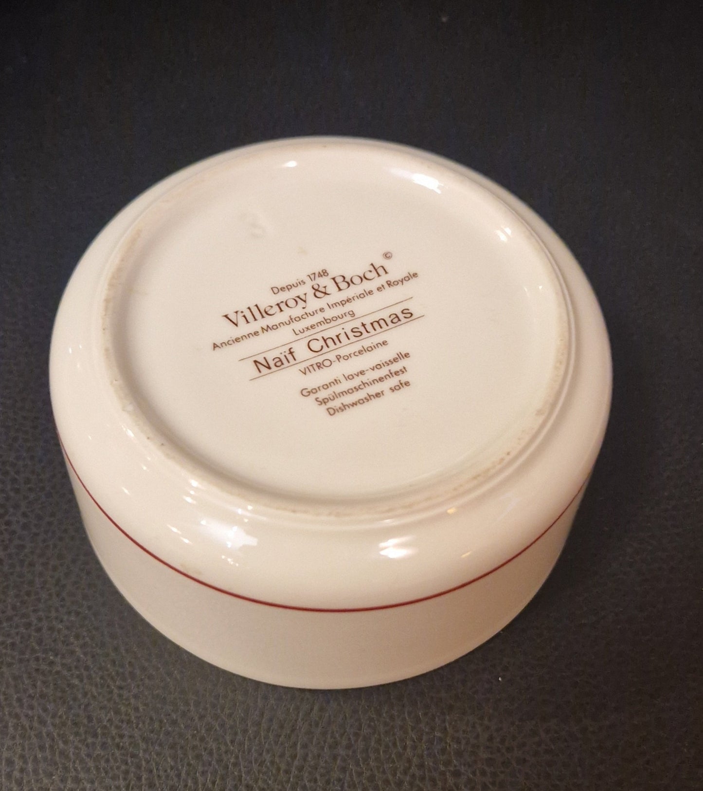 Vintage Porzellan-Dose Villeroy & Boch - Naif Christmas