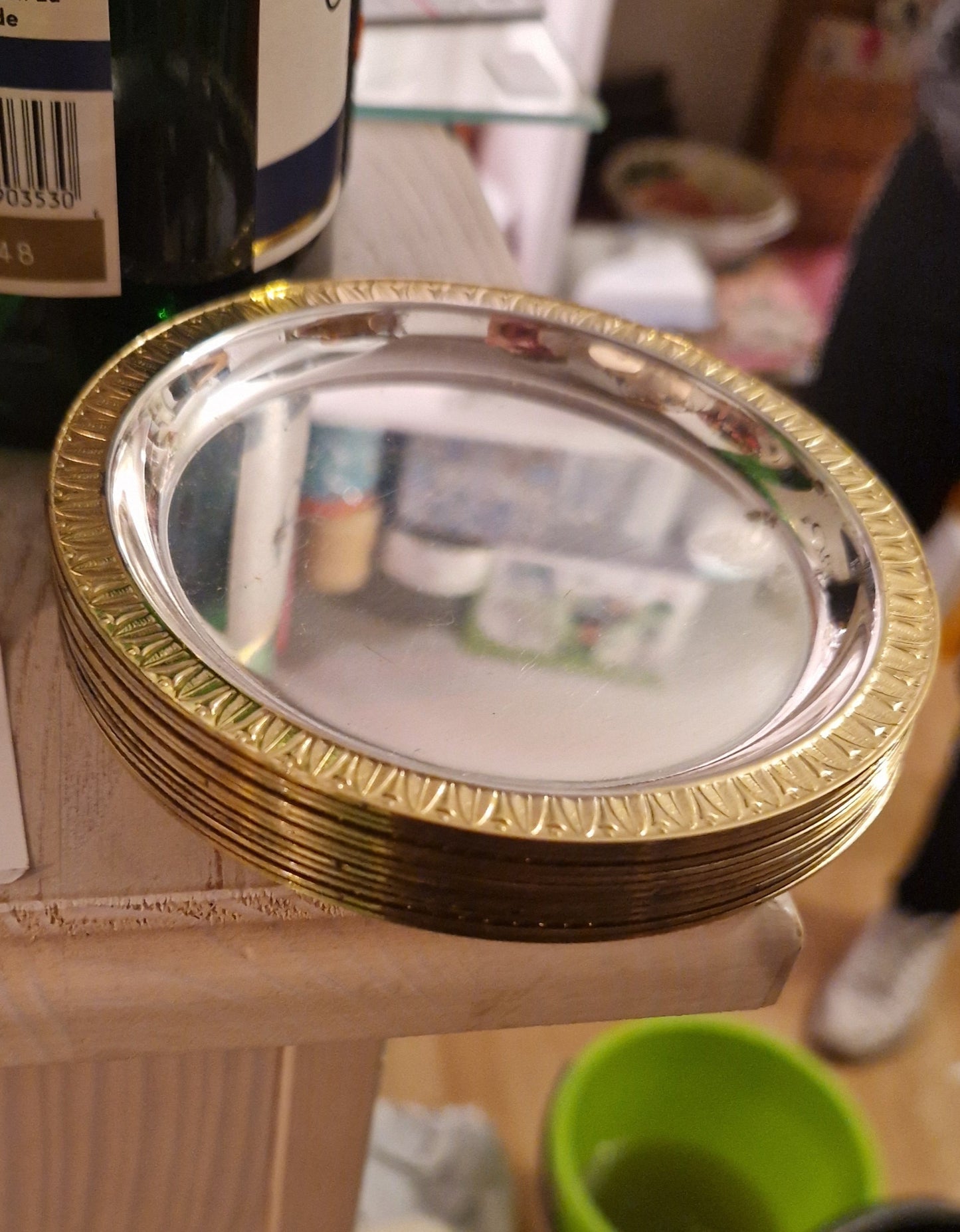 Original Wilhelm Wolff Untersetzer - Silber - 10,5 cm