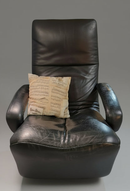 JORI Yoga Relaxsessel Leder Schwarz – Mono-Move