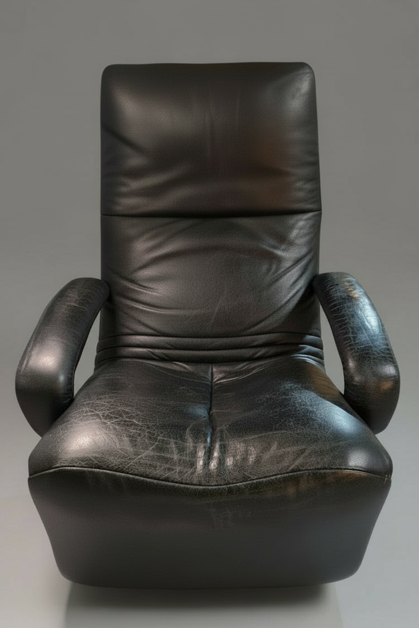 JORI Yoga Relaxsessel Leder Schwarz – Mono-Move - Artikelbild von Fummel & Gedöns Secondhand-Store