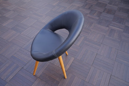 4er-Set Skandinavischer Mid-Century Polsterstühle
