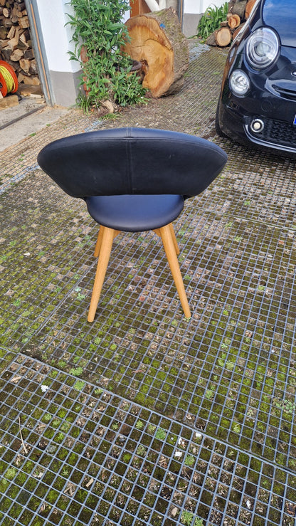 4er-Set Skandinavischer Mid-Century Polsterstühle