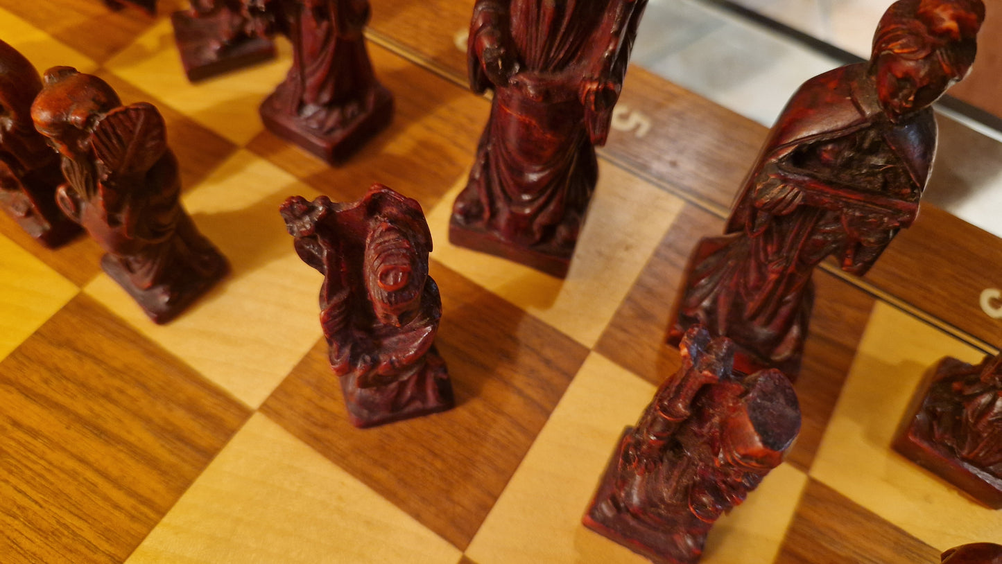 Edle orientalische Schachfiguren „Tal des Phönix“ - Handarbeit