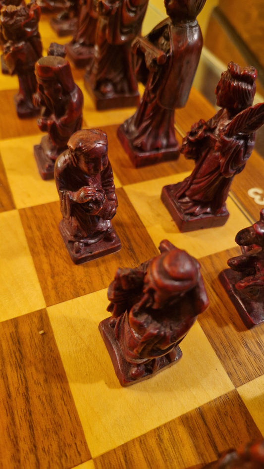 Edle orientalische Schachfiguren „Tal des Phönix“ - Handarbeit